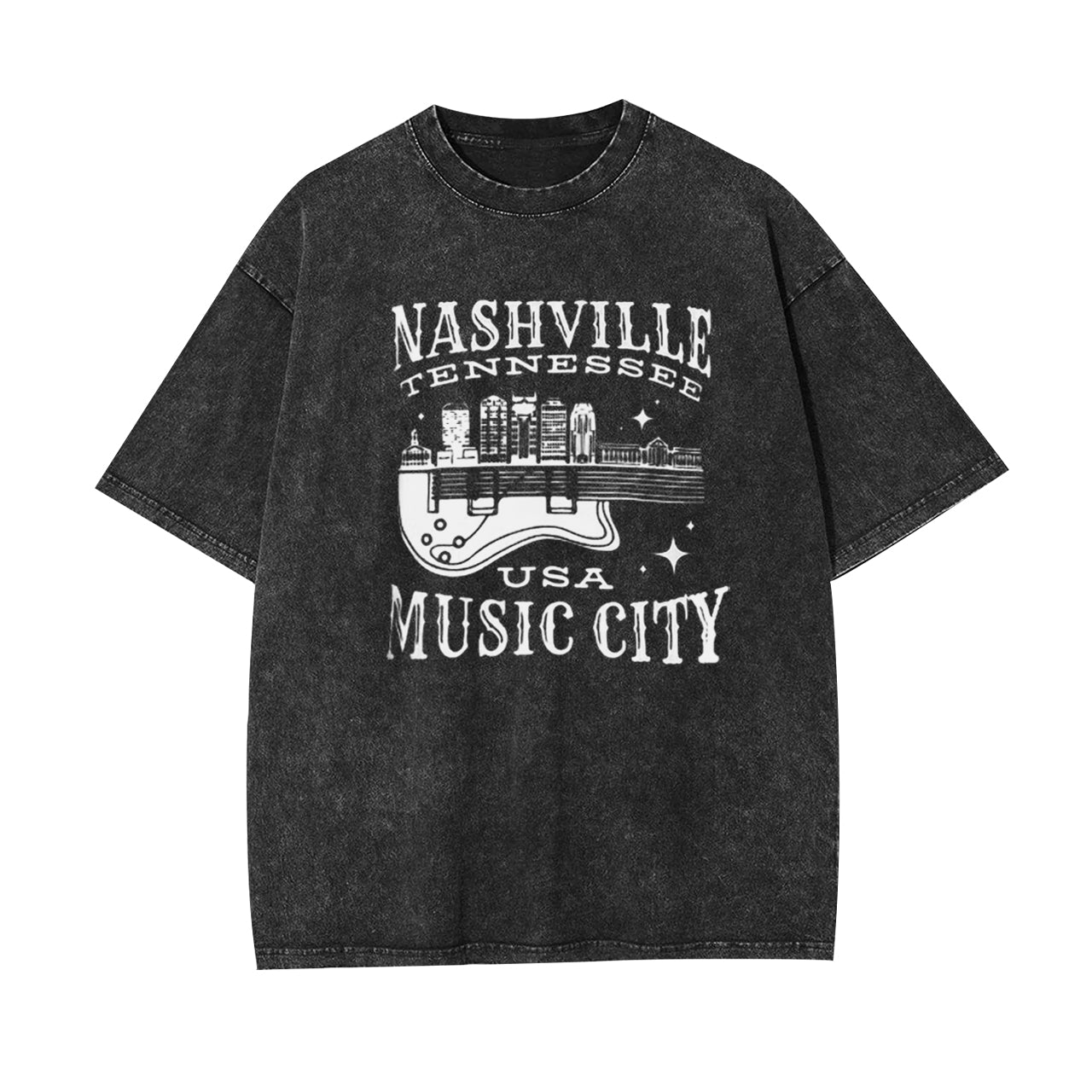 Nashville Tennessee USA Music City Garment-dye Tees