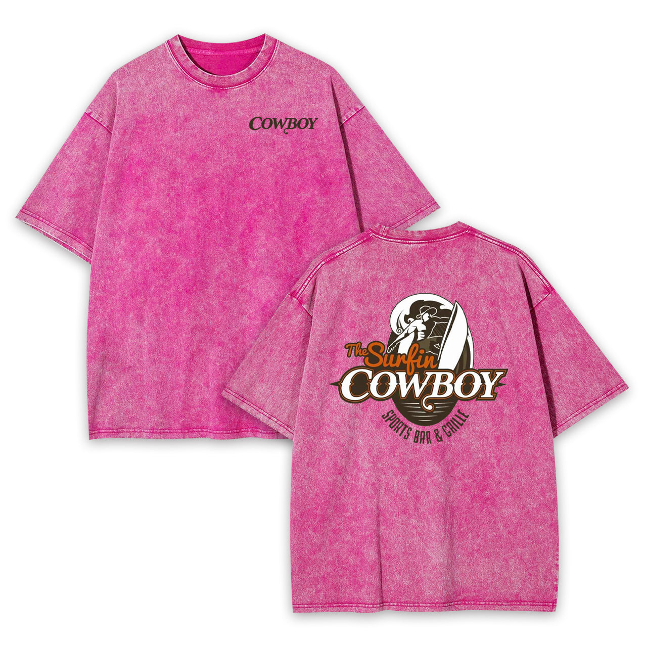 The Surfing Cowboy Garment-dye Tees