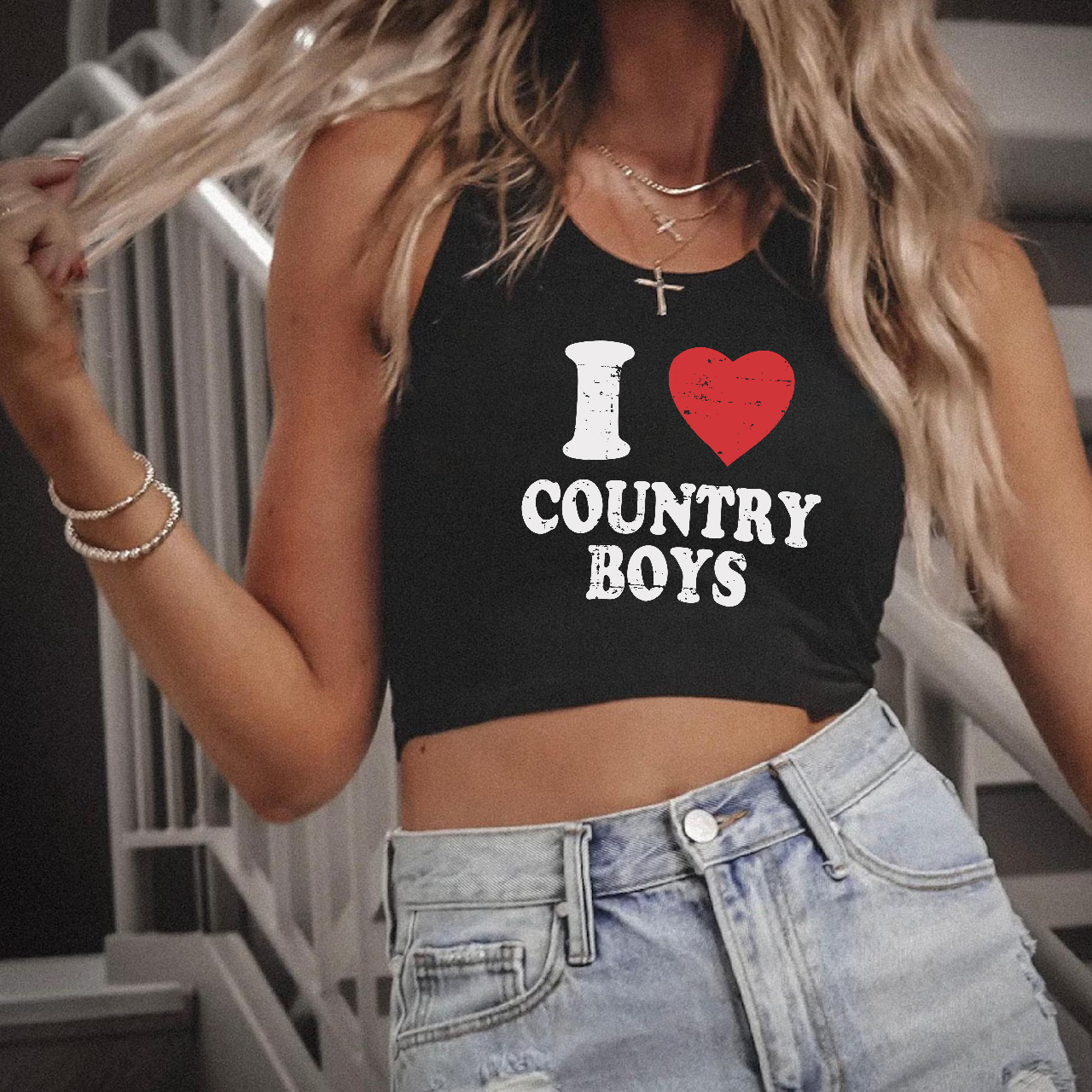 I Love Country Boys Tank Top