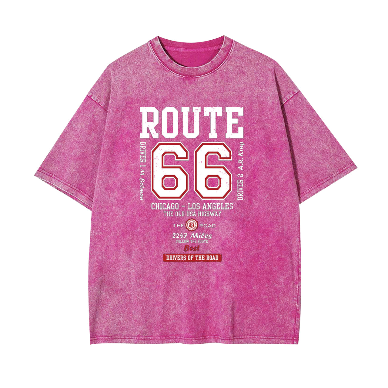Route 66 The Old USA Highway Garment-dye Tees