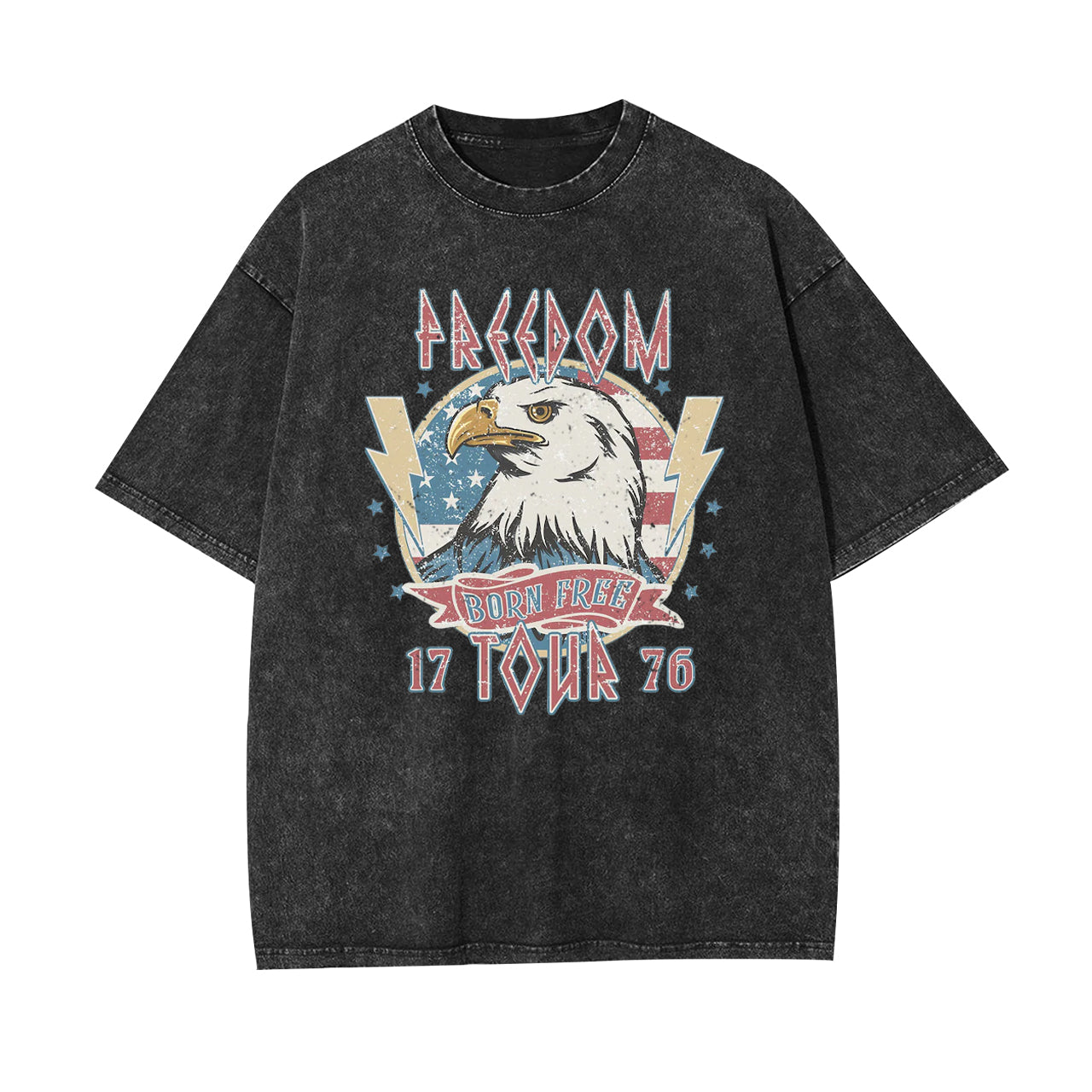 Born Free 1776 Garment-dye Tees
