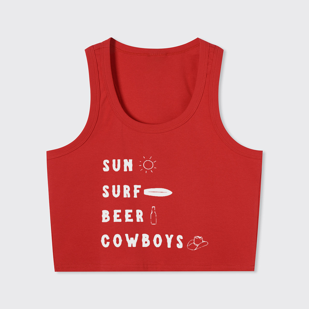 Surf Sun Beer Cowboys Tank Top