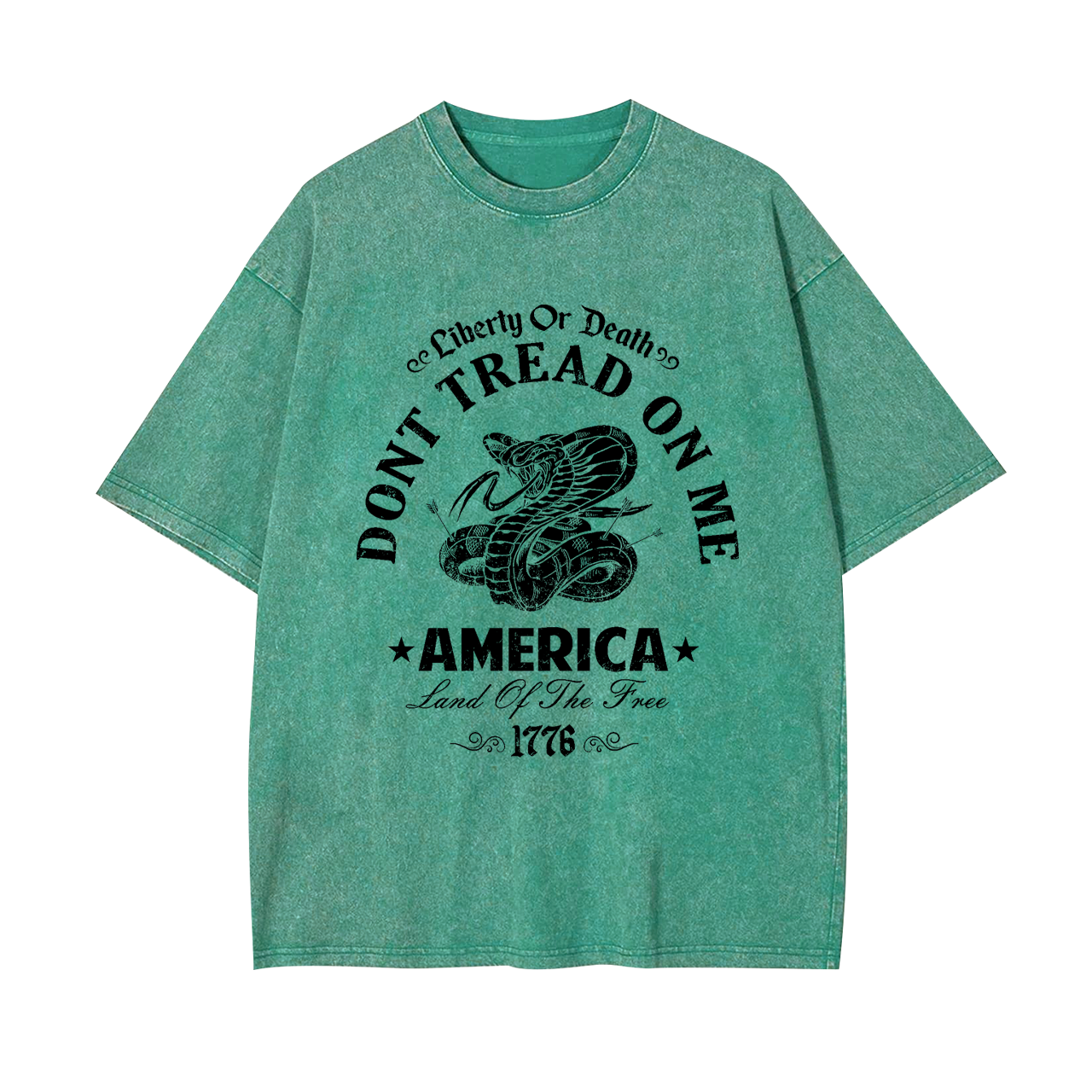 America Liberty Land Of The Free Garment-dye Tees