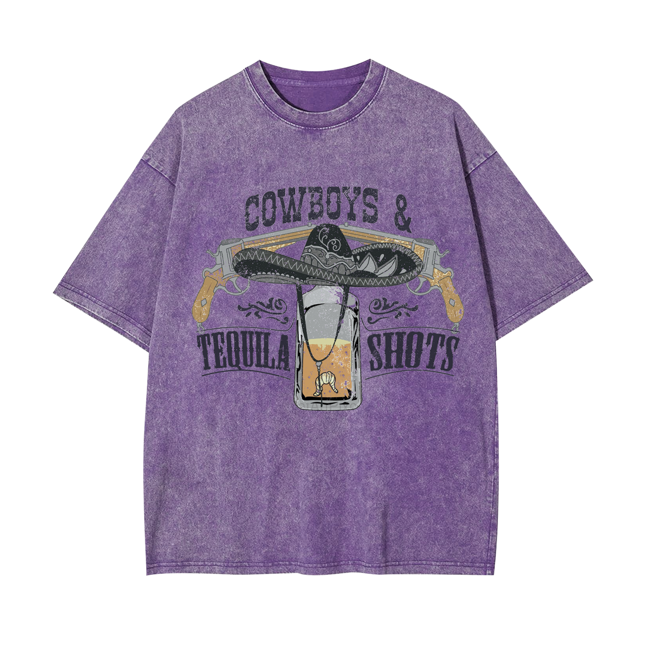 Cowboys&Tequila Shots Garment-dye Tees