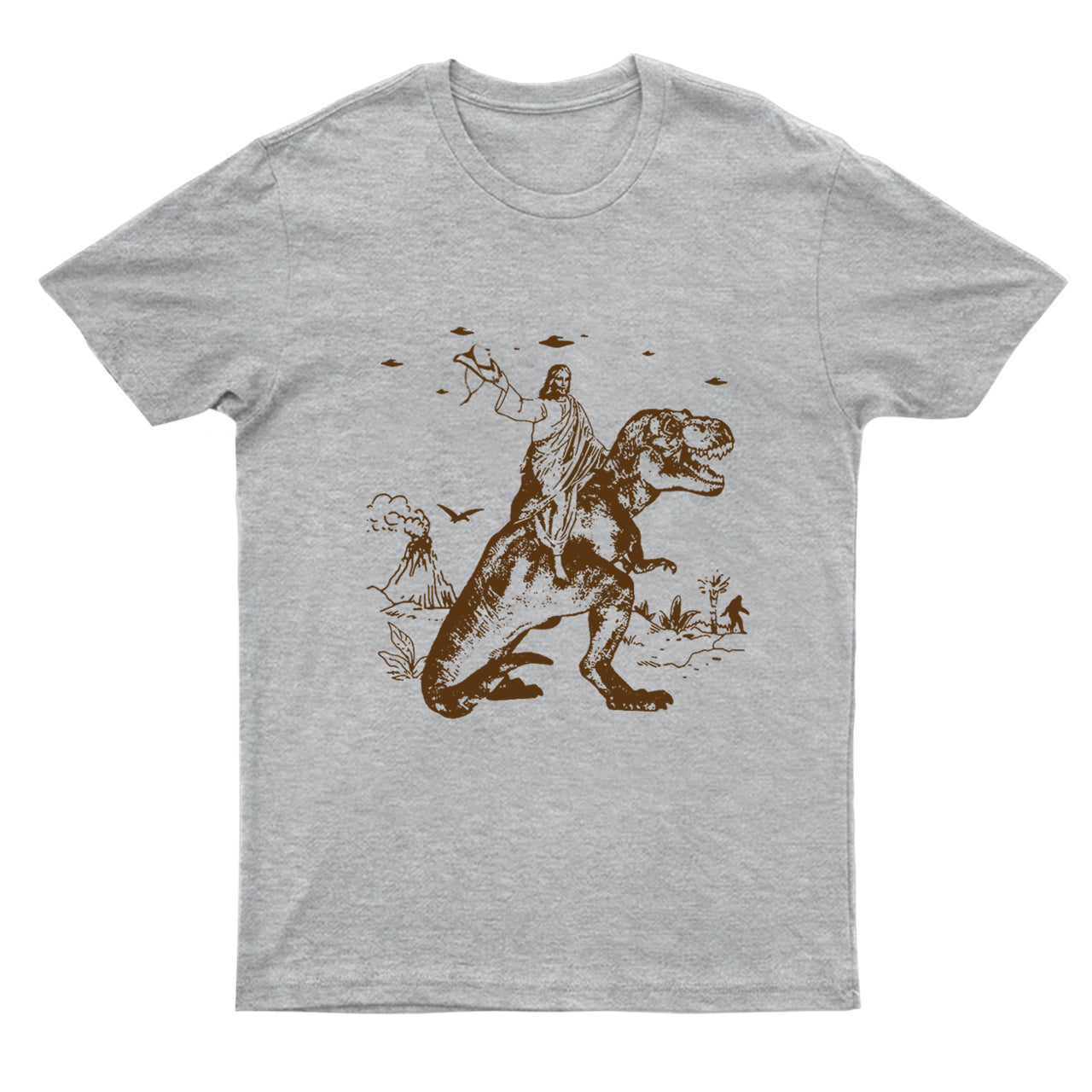 Jesus Riding Dinosaur T-Shirts