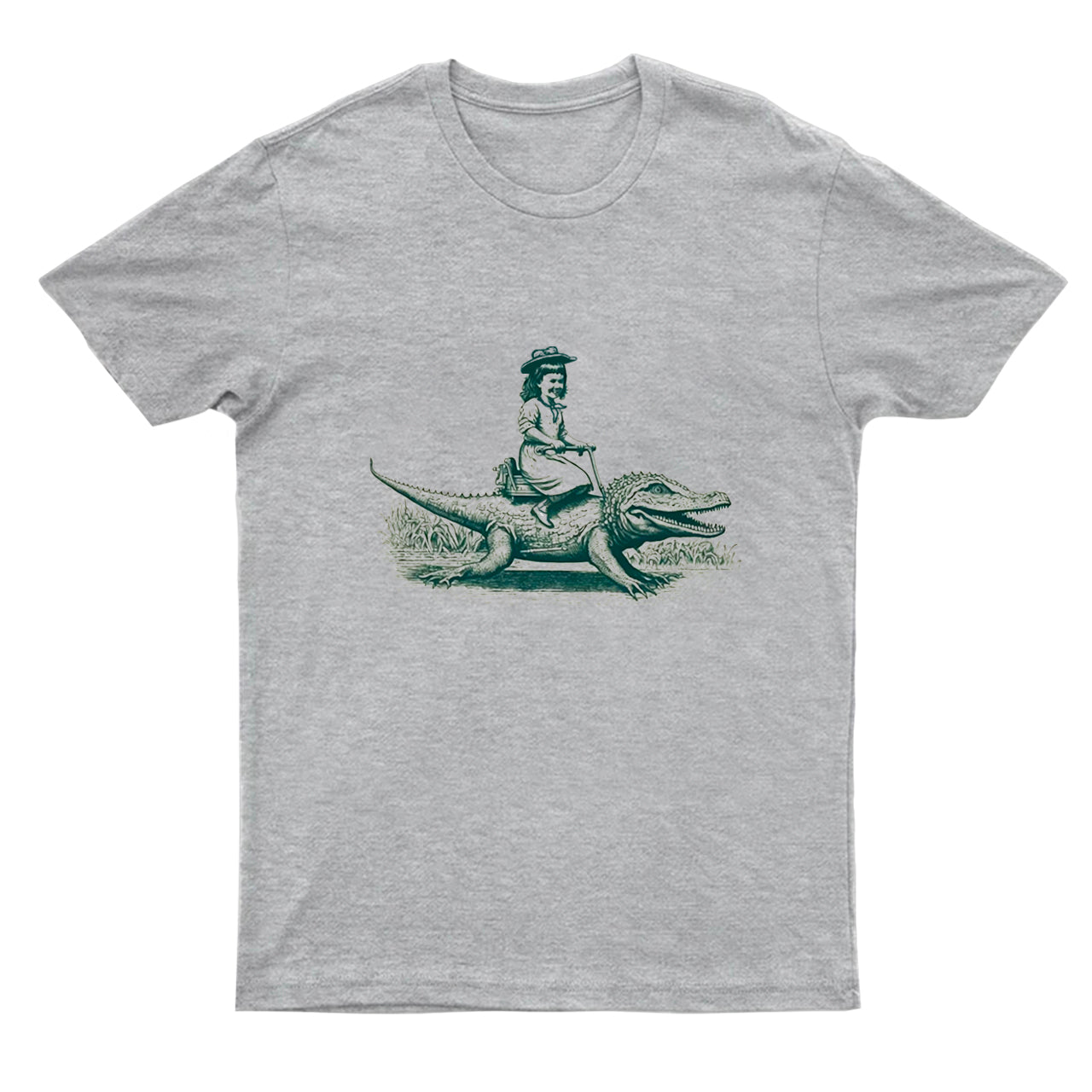 Girl Riding an Alligator T-Shirts