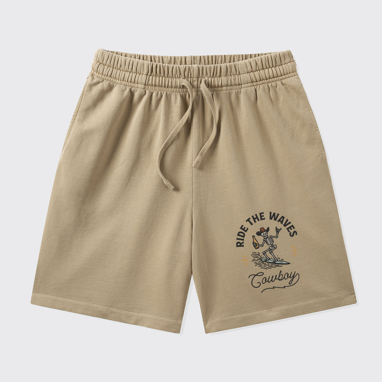 Surfing Cowboy Skeleton_Broncobay Shorts