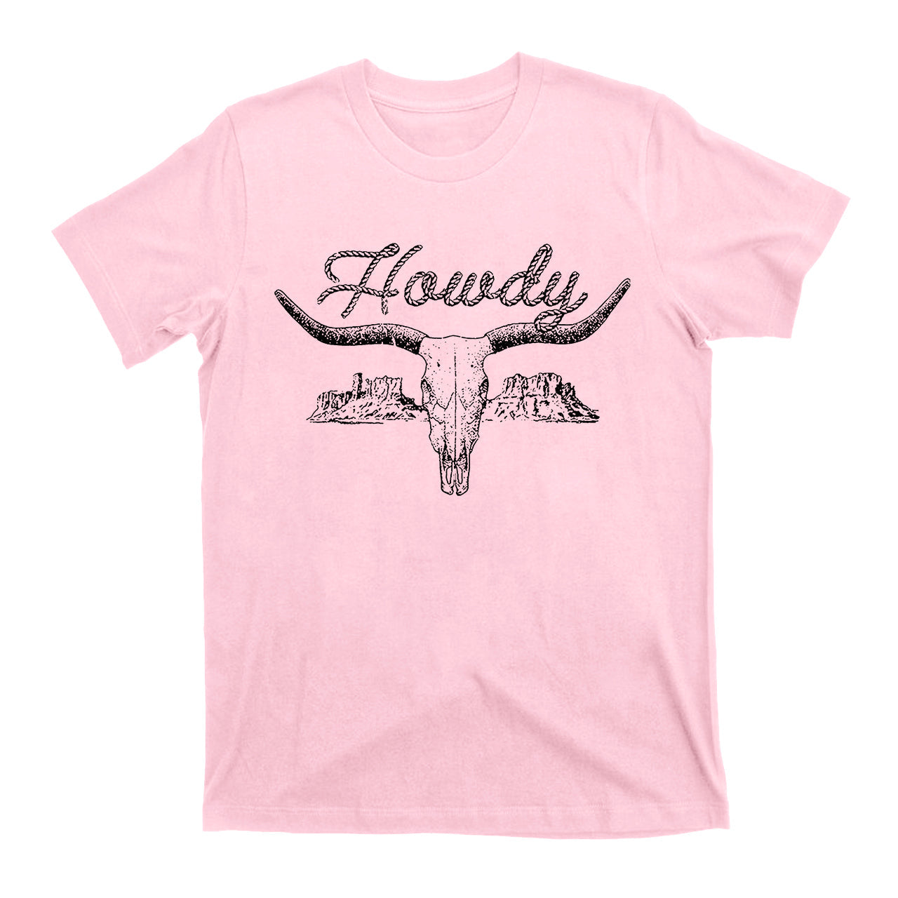 Western Ropes Bull Skull Shirts