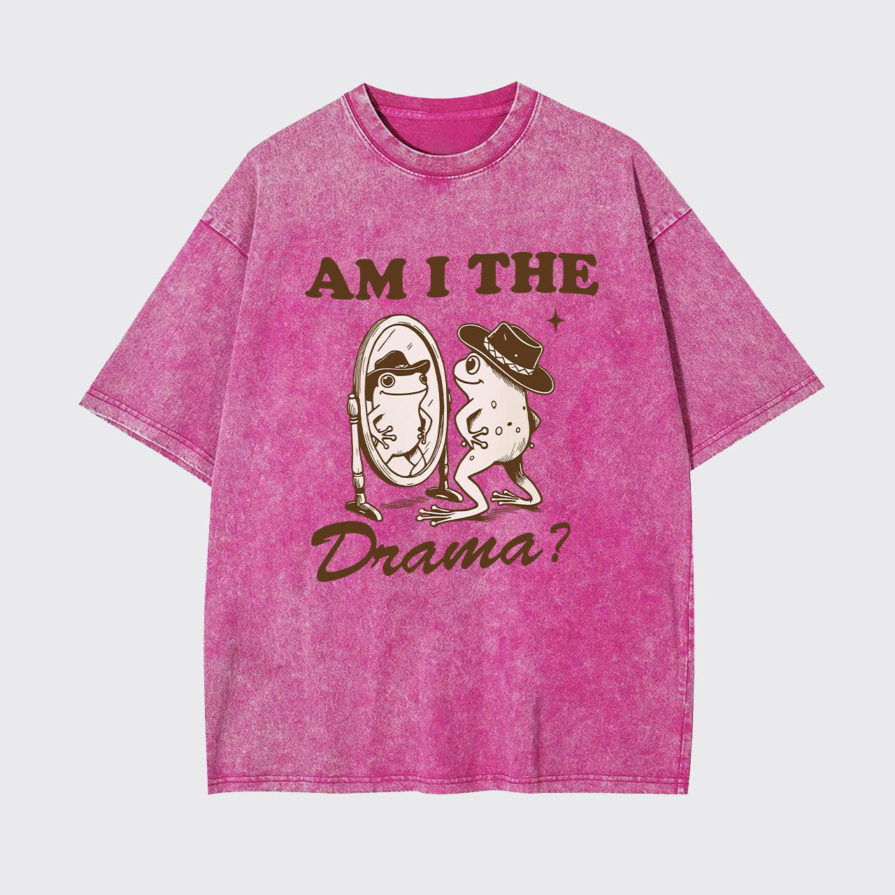 Vintage Retro Funny Frog Garment-dye Tees