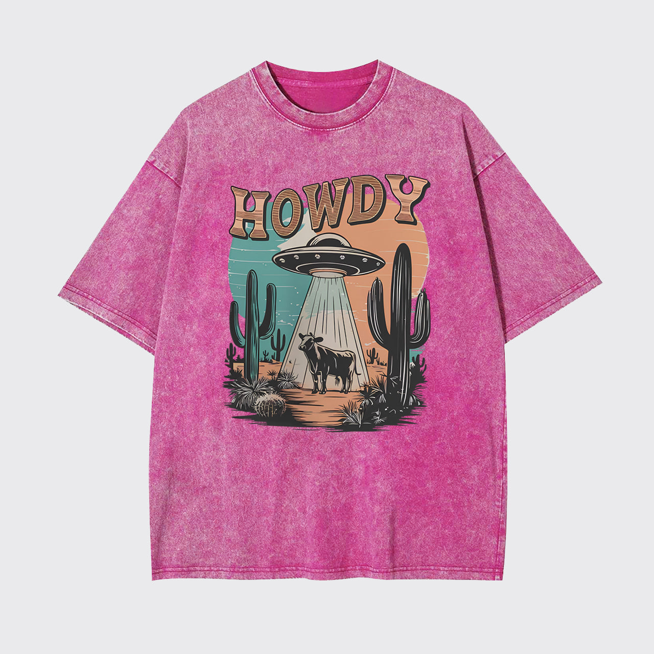Western UFO,Howdy Garment-dye Tees