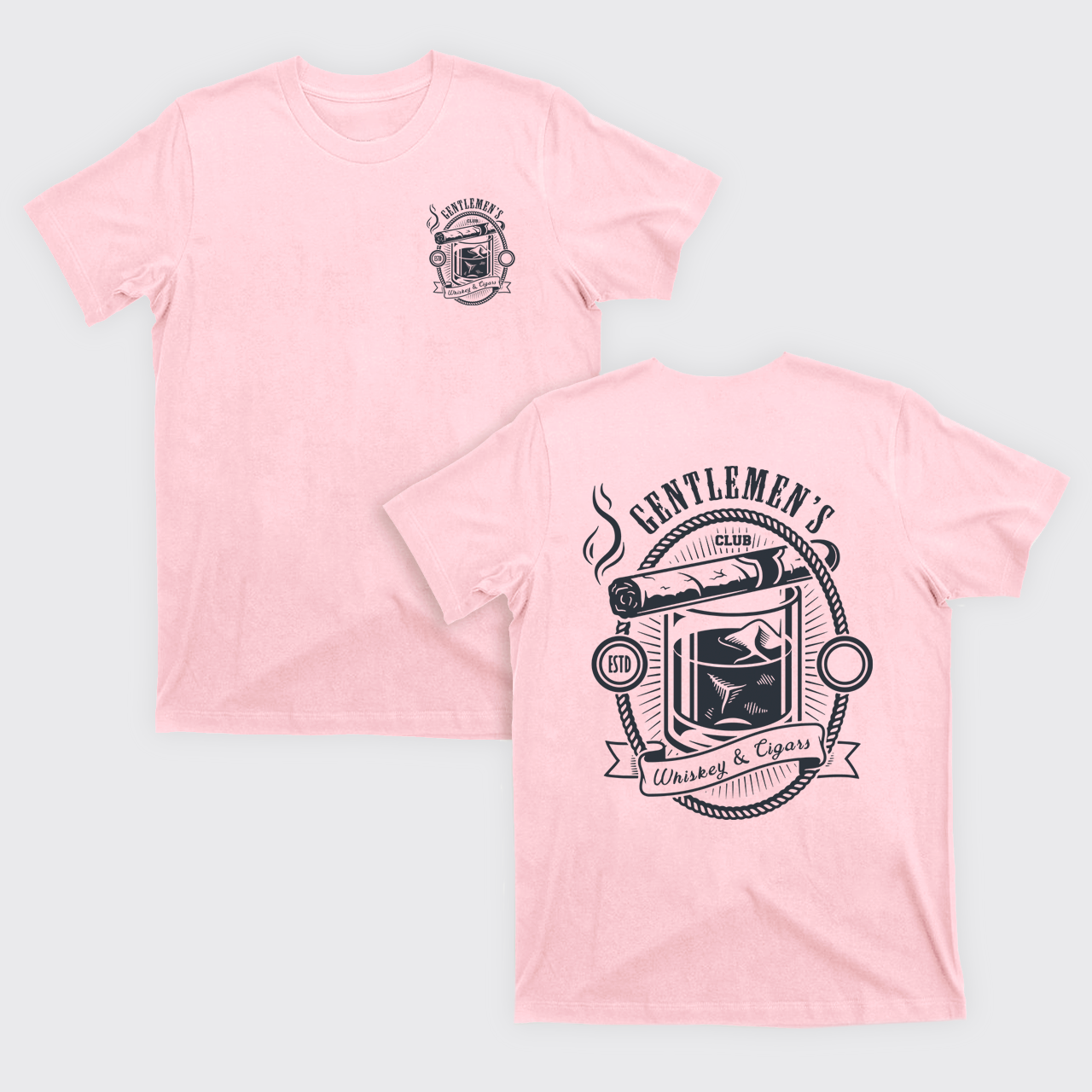 Gentlemen's Club Whiskey Cigar T-Shirts