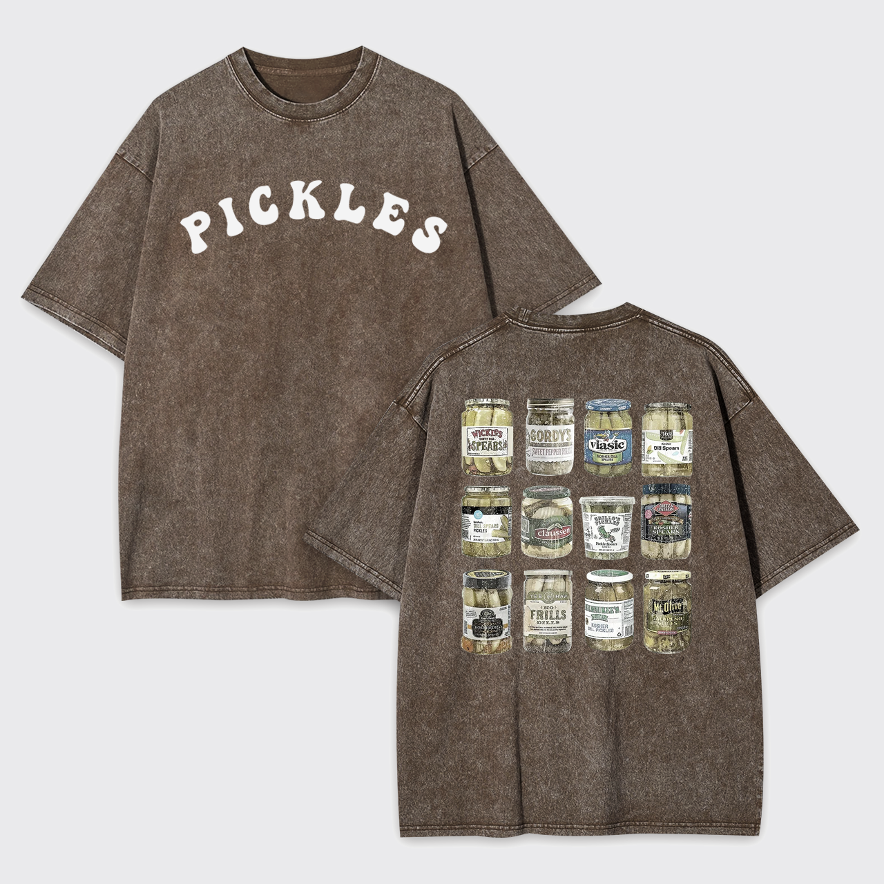 Canned Pickles Lovers Vintage Garment-dye Tees
