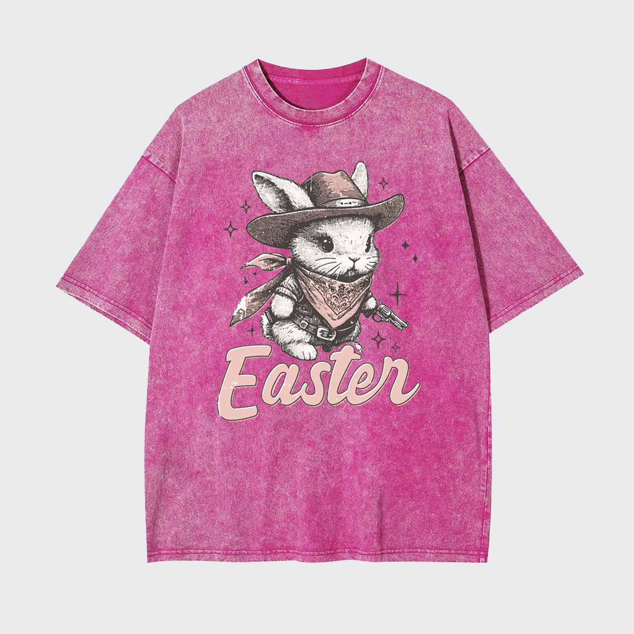 Howdy Easter Western Bunny Garment-dye Tees