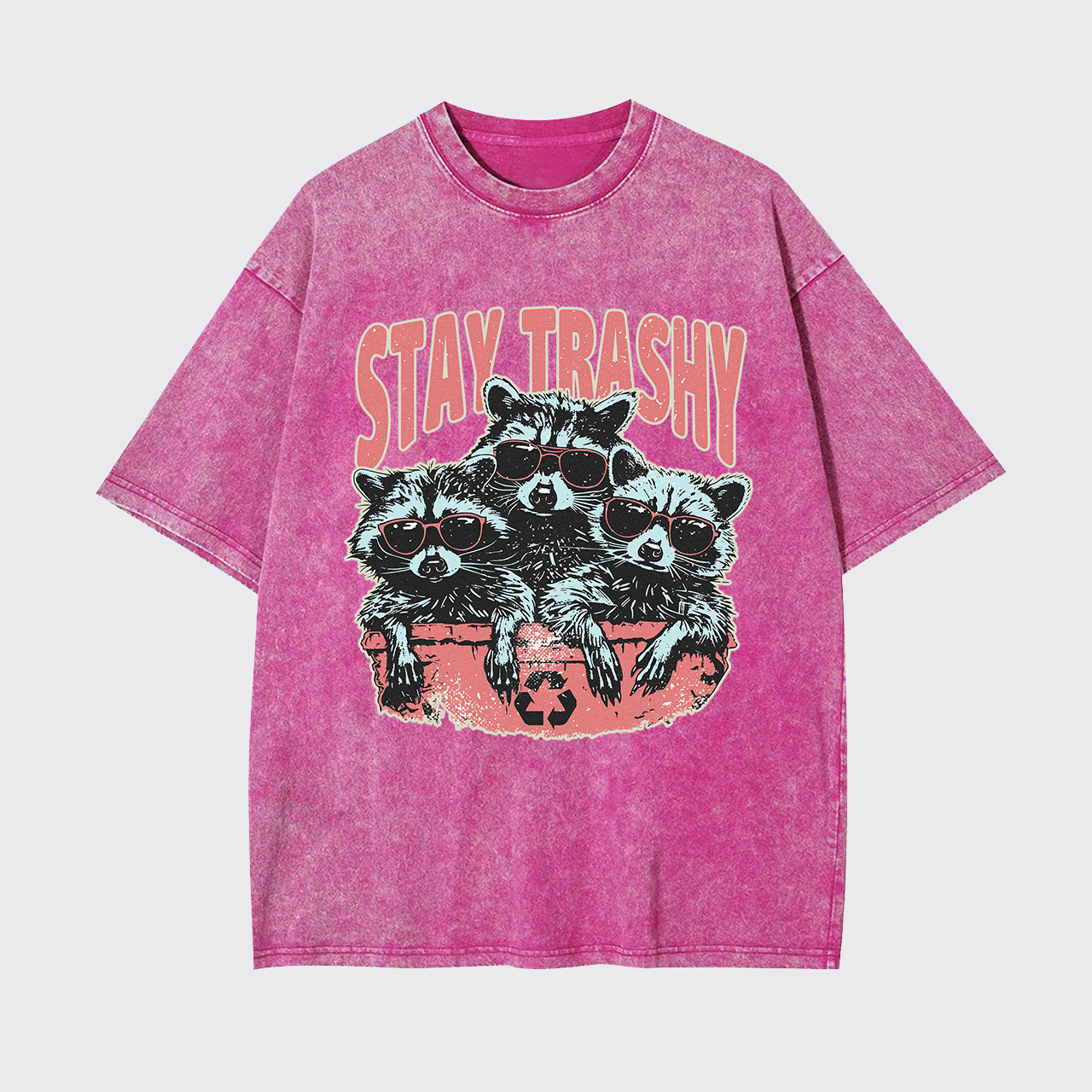 Raccoon Stay Trashy Garment-dye Tees