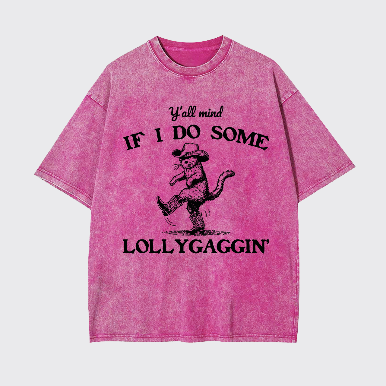 Sneaky Cowboy Cat Garment-dye Tees