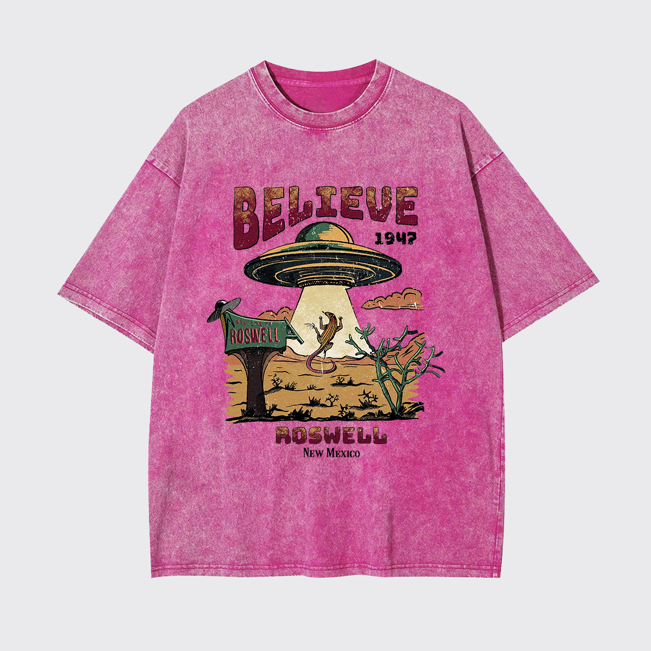 Believe Alien Garment-dye Tees