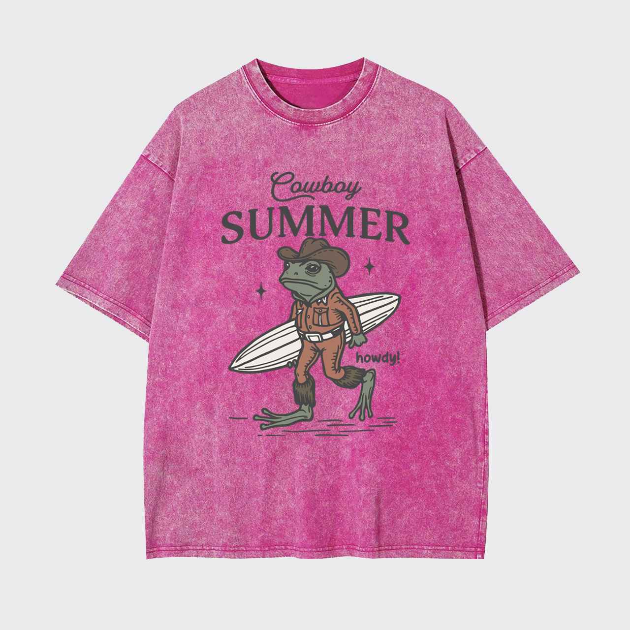 Retro Cowboy Summer Garment-dye Tees