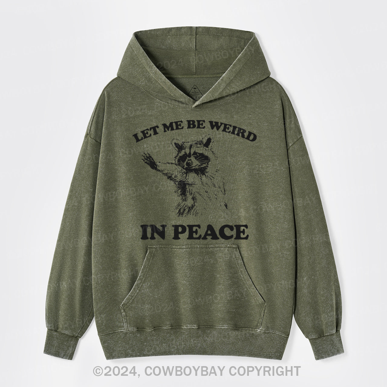 Let Me Be Weird In Peace Garment-Dye Hoodies