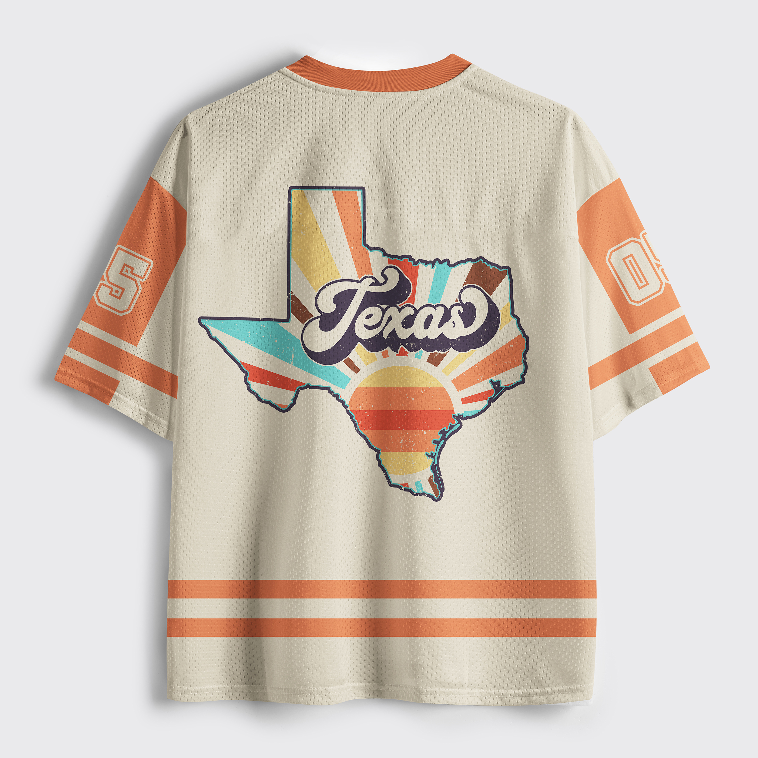 Personalized Texas Cowboy Spirit Retro Mesh Jersey