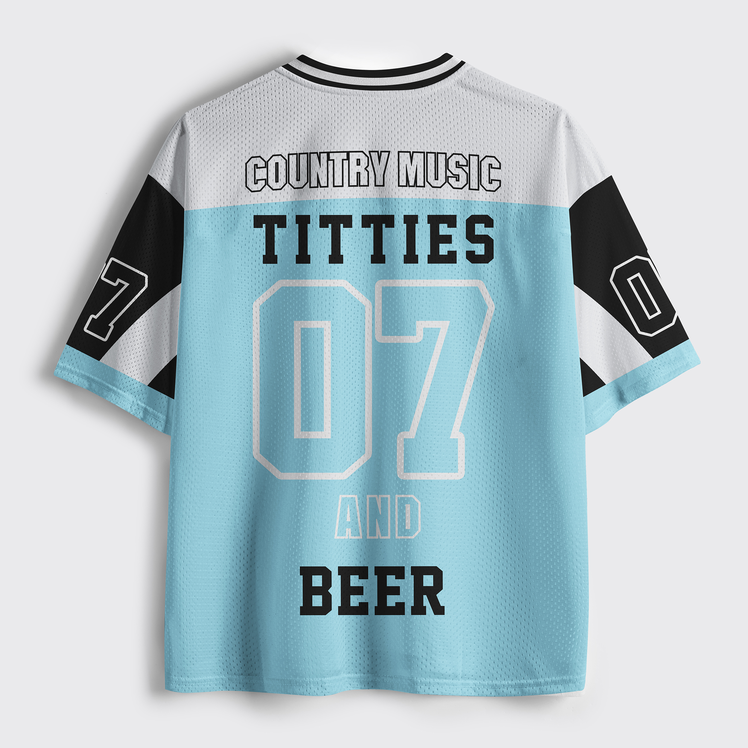 Personalized Cold Beer And Country Music Mesh Jersey