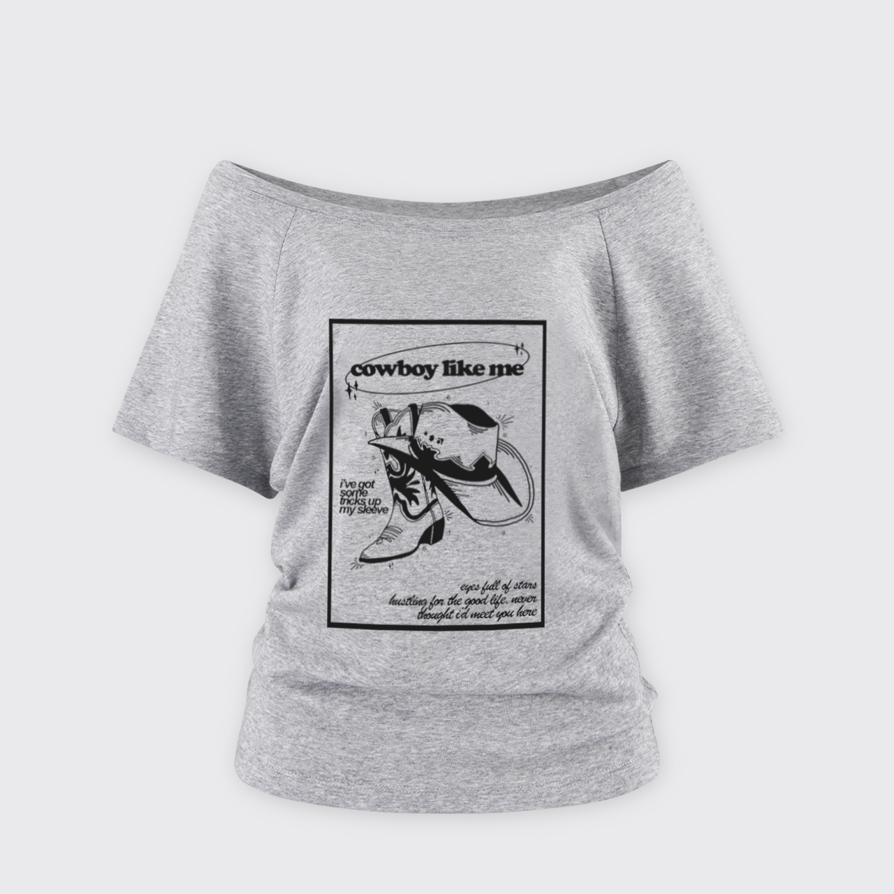 Cowboy Like Me Off Shoulder Top