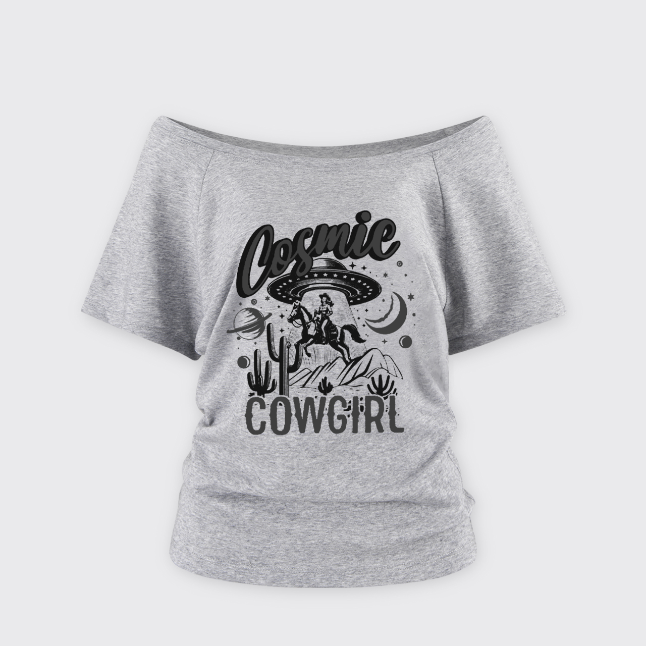 Cosmic Cowgirl Off Shoulder Top