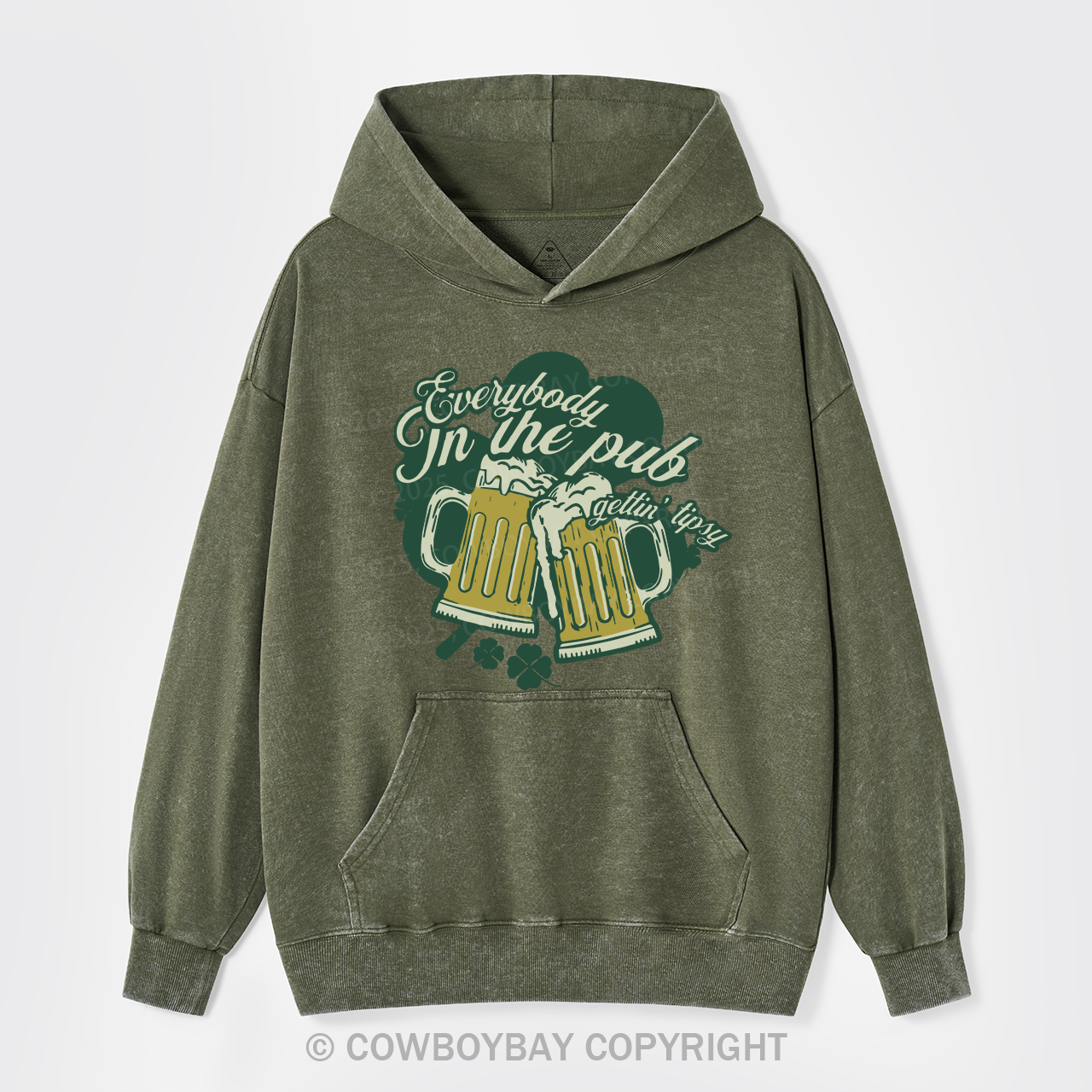 Everybody In The Pub Getting Tipsy Garment-Dye Hoodies