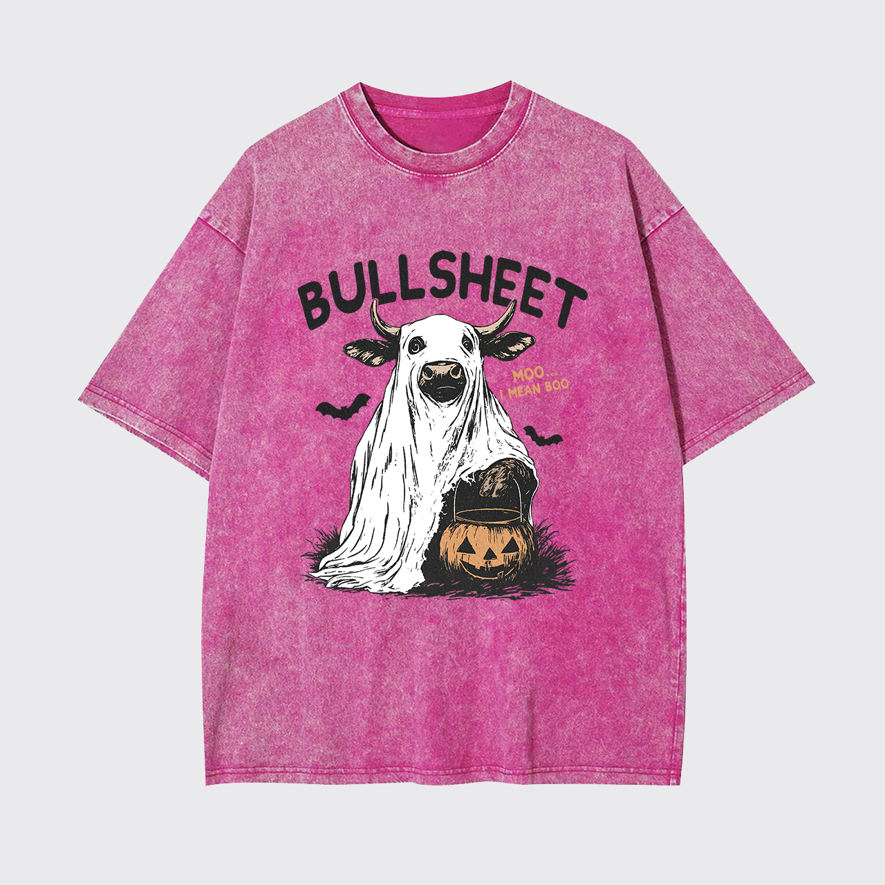 Funny Halloween Bullsheet Garment-dye Tees