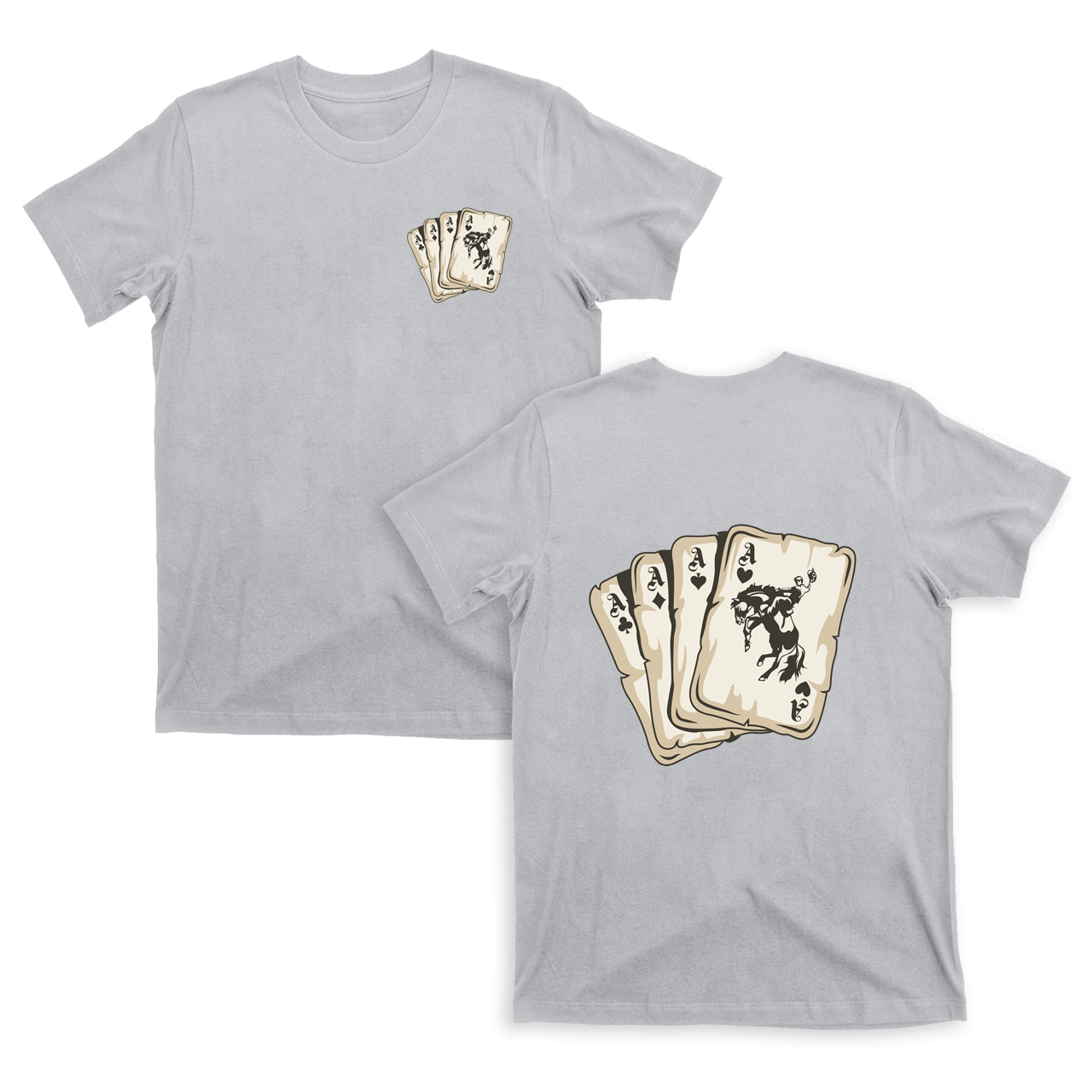 Cowboy Playing Cards  T-Shirts