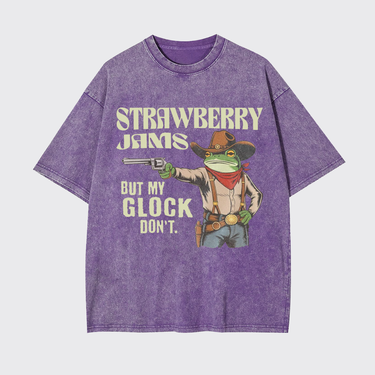 Strawberry Jams But My Glock Don't Garment-dye Tees