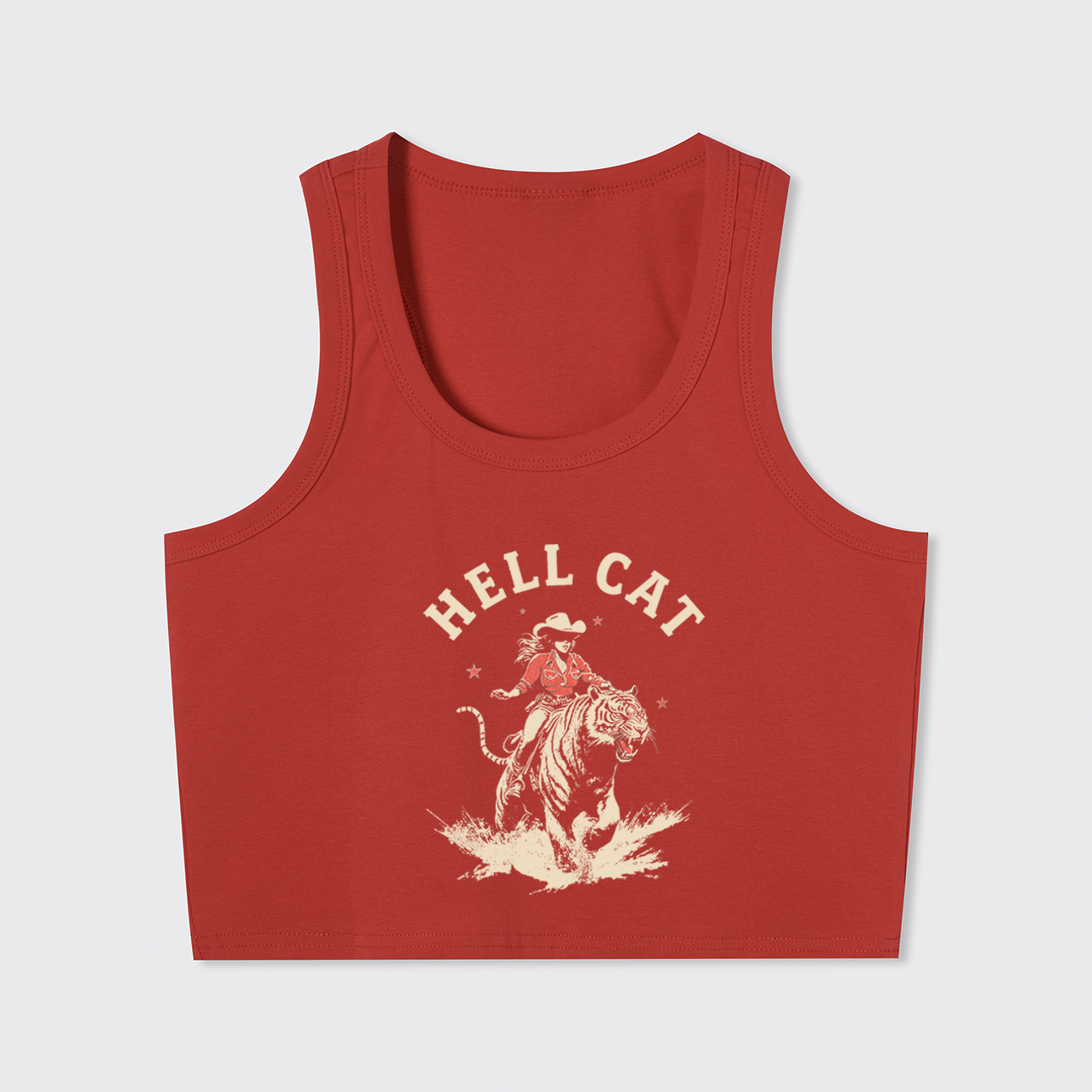 Vintage Cowgirl Hell Cat Tank Top