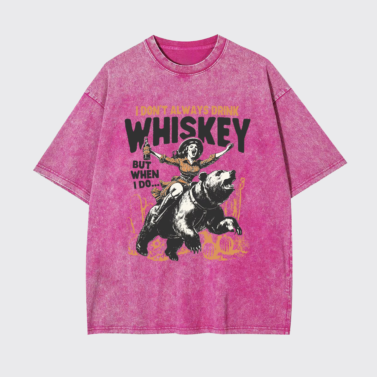 Funny Western Girl Whiskey Garment-dye Tees