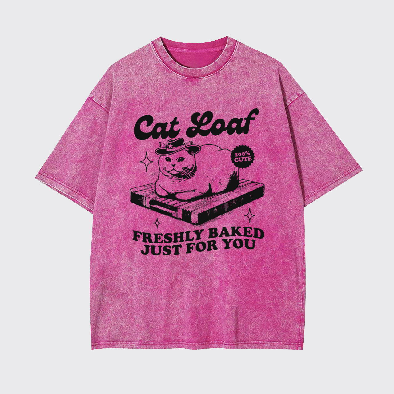 Vintage Retro Funny Cat Meme Garment-dye Tees