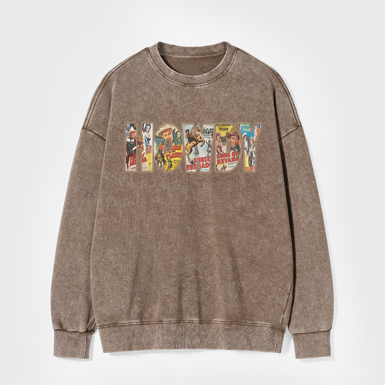 Retro Western Country Music Washed Sweatshirts