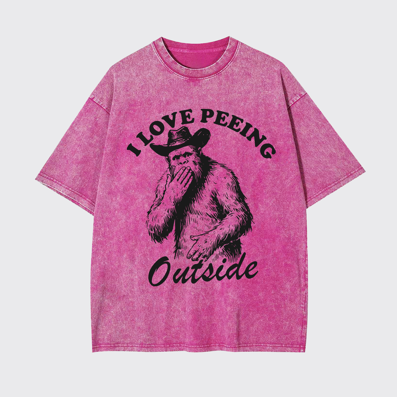 Funny Camping I Love Peeing Outside Garment-dye Tees