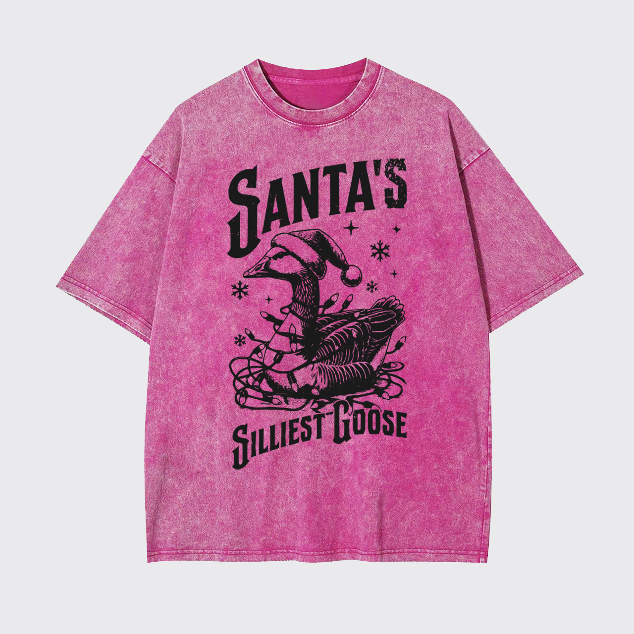 Vintage Santa's Silliest Goose Garment-dye Tees