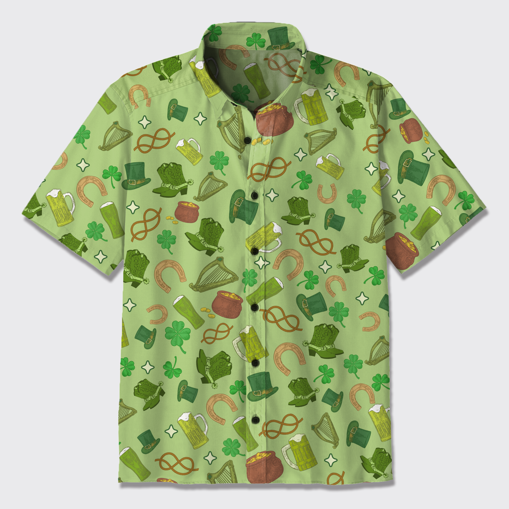 St. Patrick Day Button Up Shirts