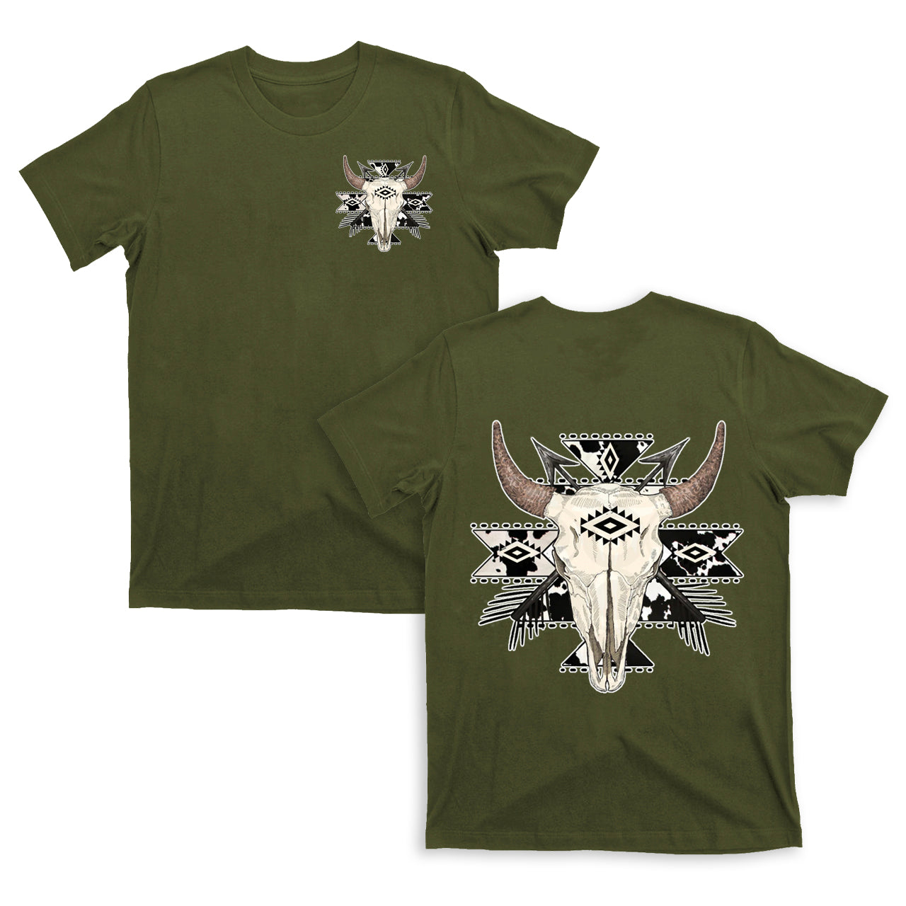 Cowboy Western Mysterious Color double sided T-Shirts