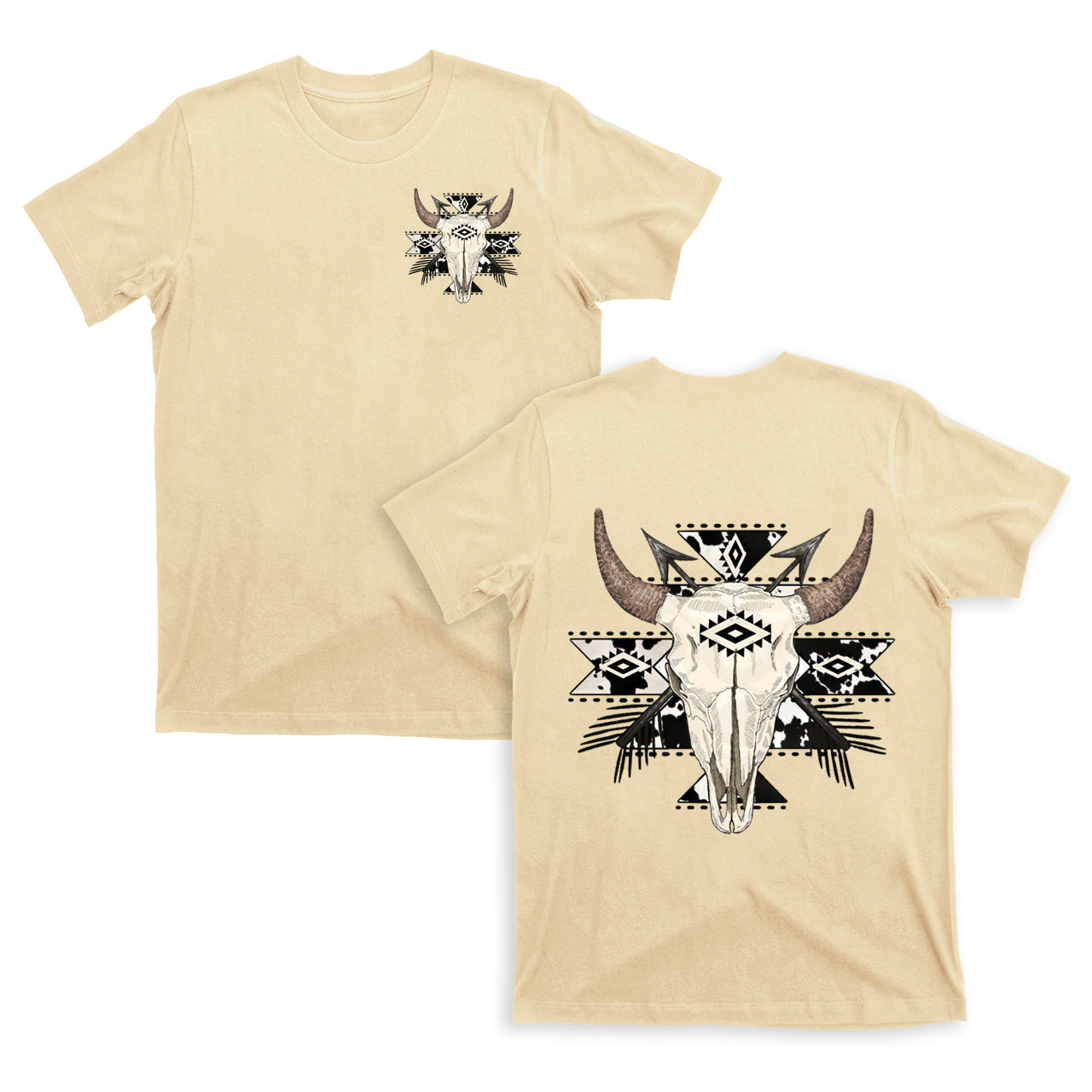 Cowboy Western Mysterious Color double sided T-Shirts