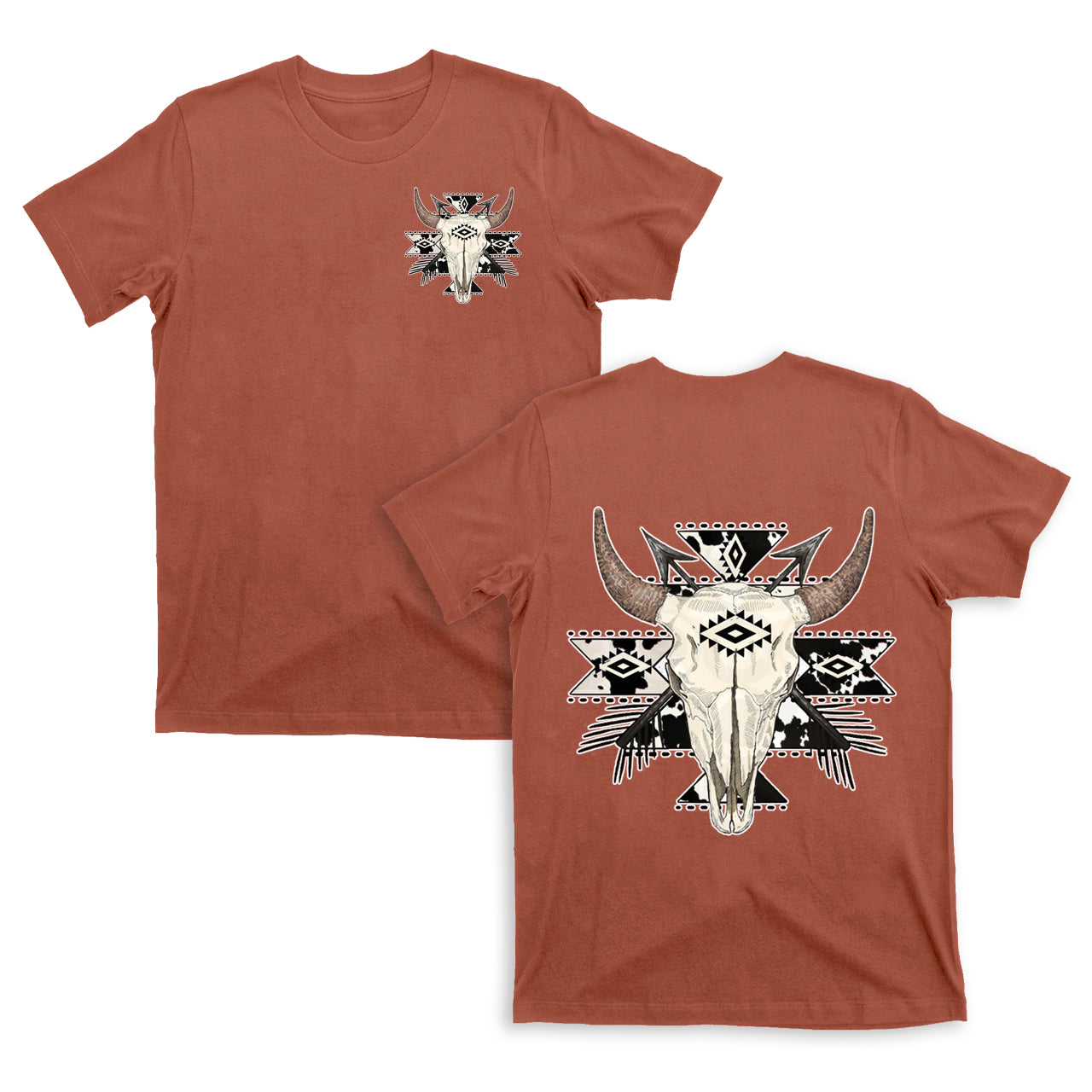 Cowboy Western Mysterious Color double sided T-Shirts
