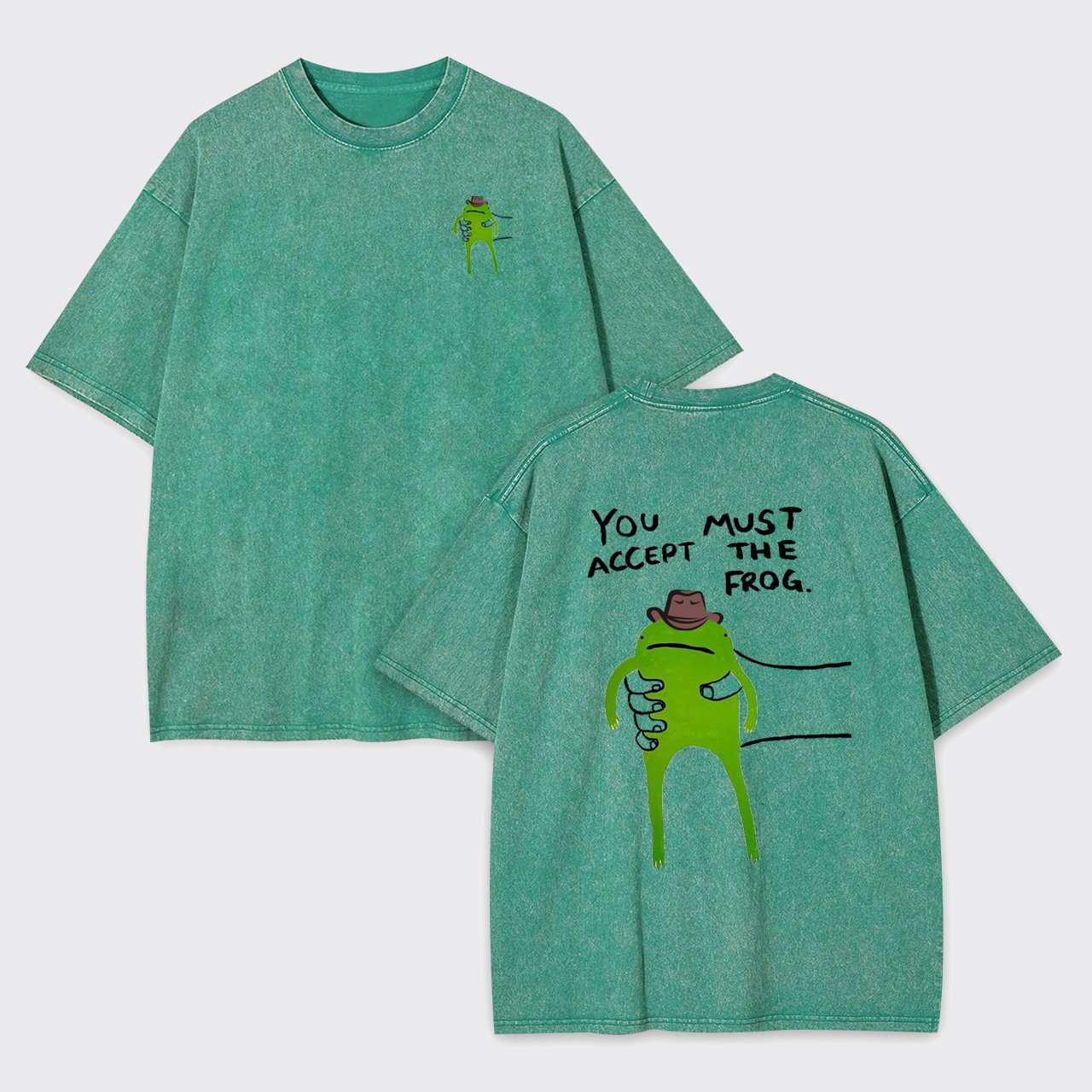 You Must Accept The Cowboy Frog Garment-dye Tees