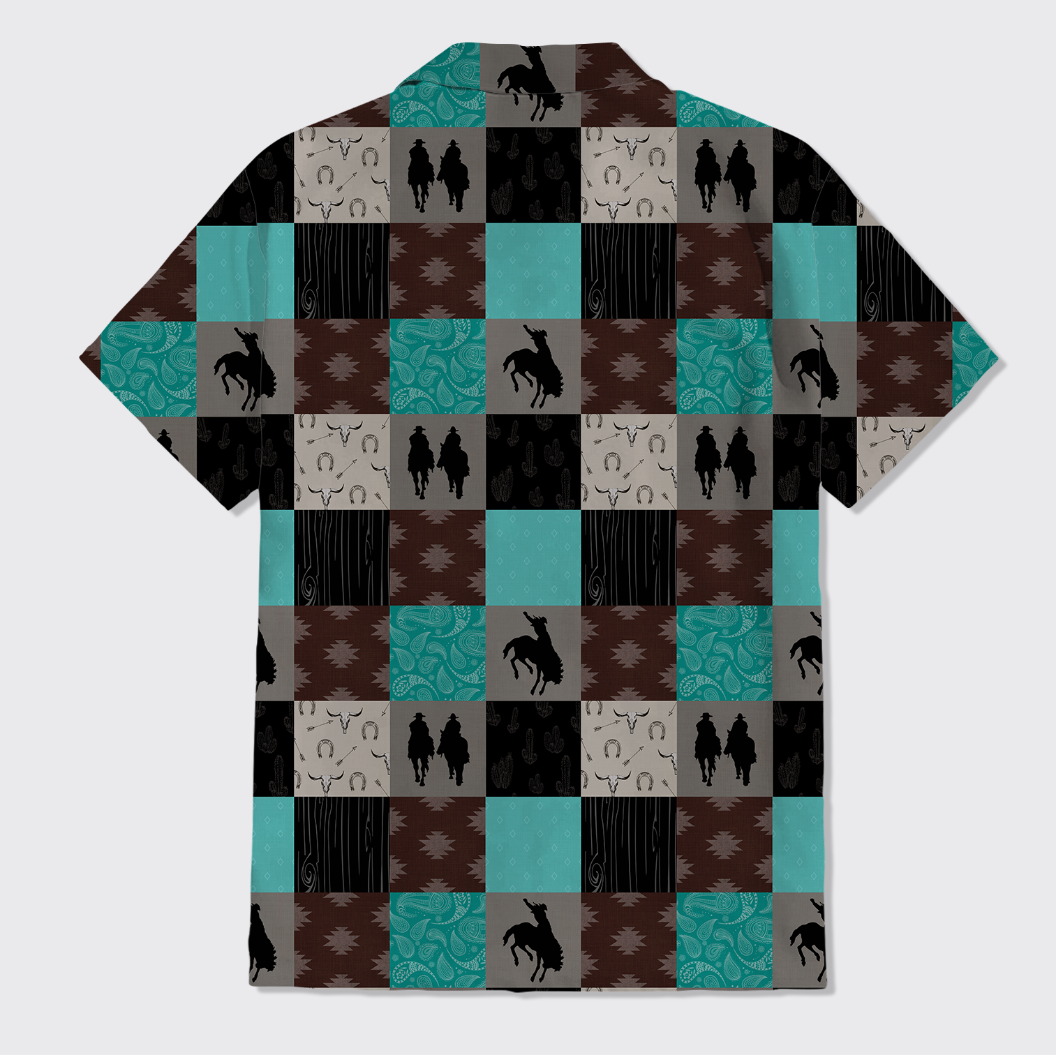 Egg Blue Plaid Button Up Shirts