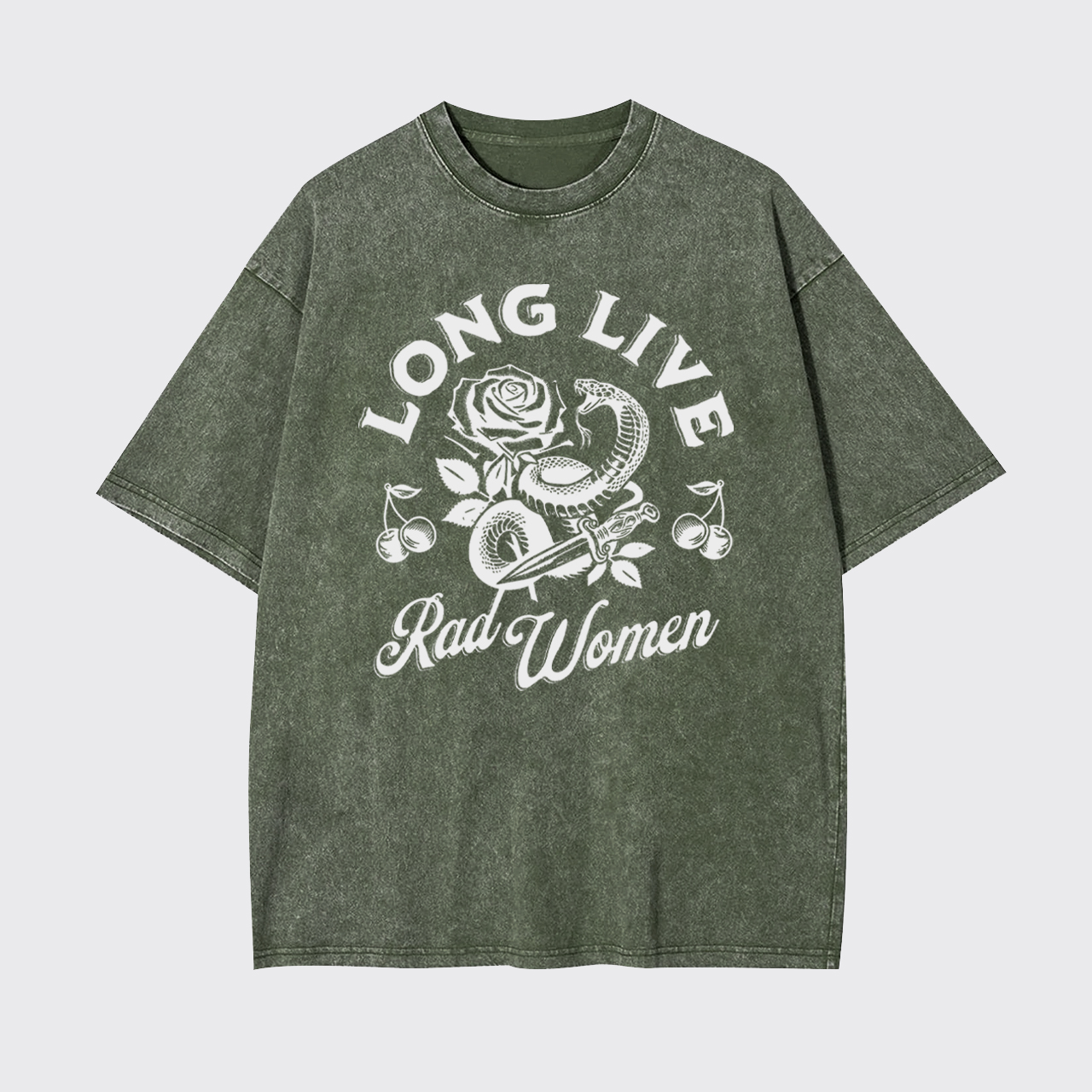 Long Live Rad Women Garment-dye Tees