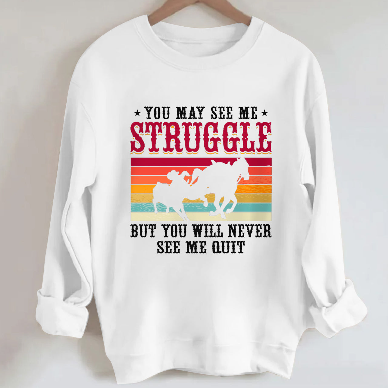 Cowboys Funny Steer Wrestlers Sweatshirt