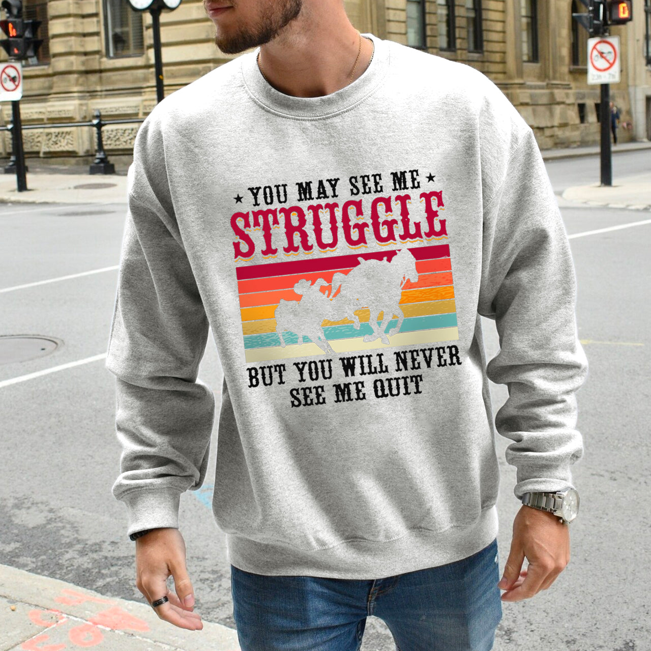 Cowboys Funny Steer Wrestlers Sweatshirt