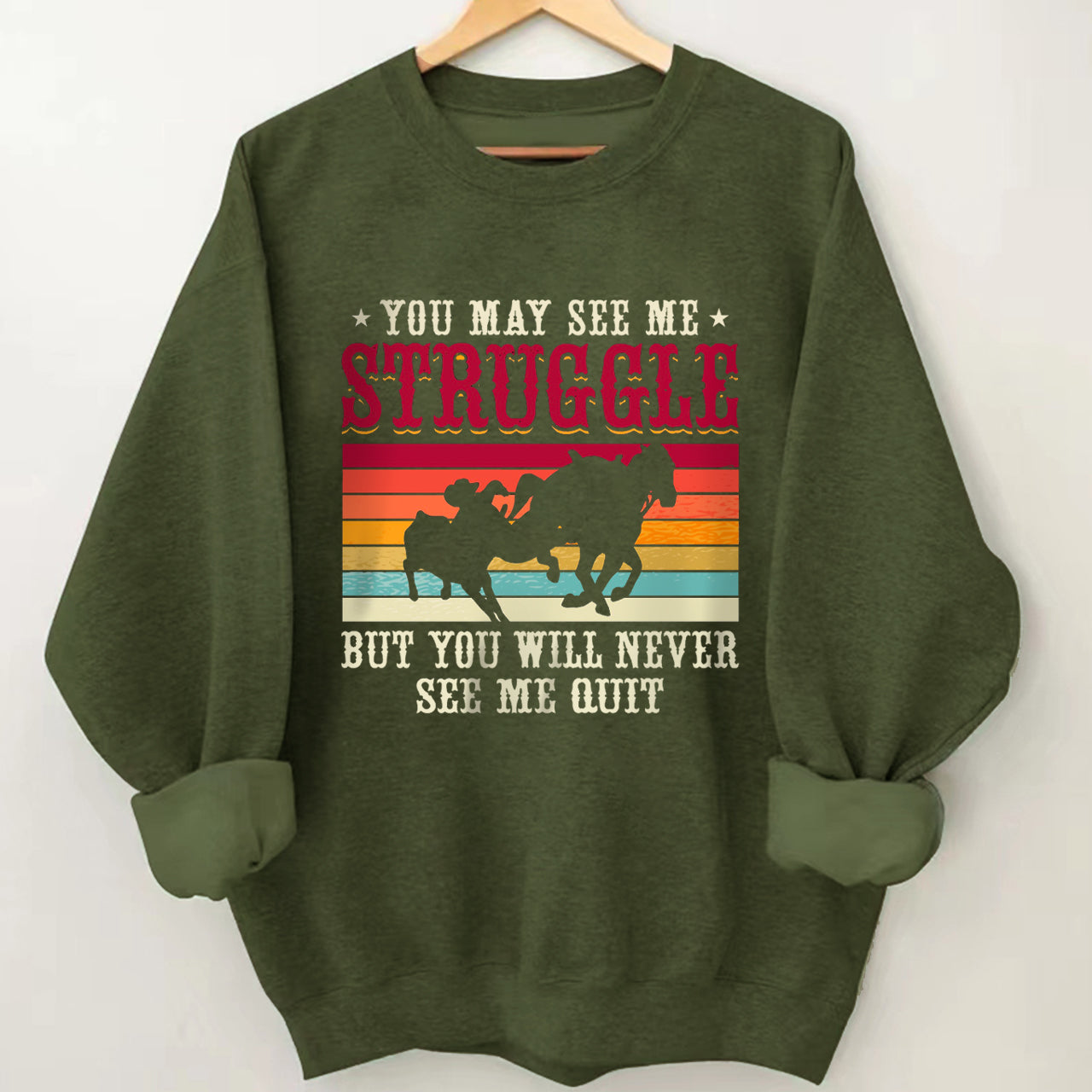 Cowboys Funny Steer Wrestlers Sweatshirt