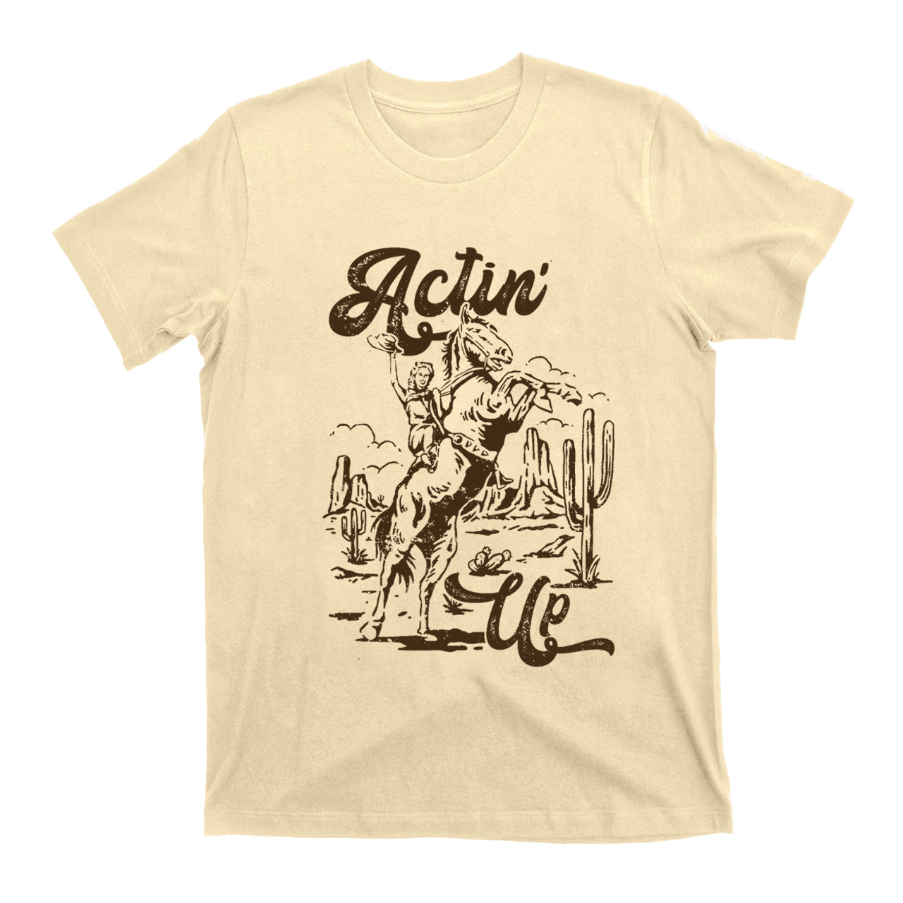 Cowgirl Celebrating Victory Actin T-shirts