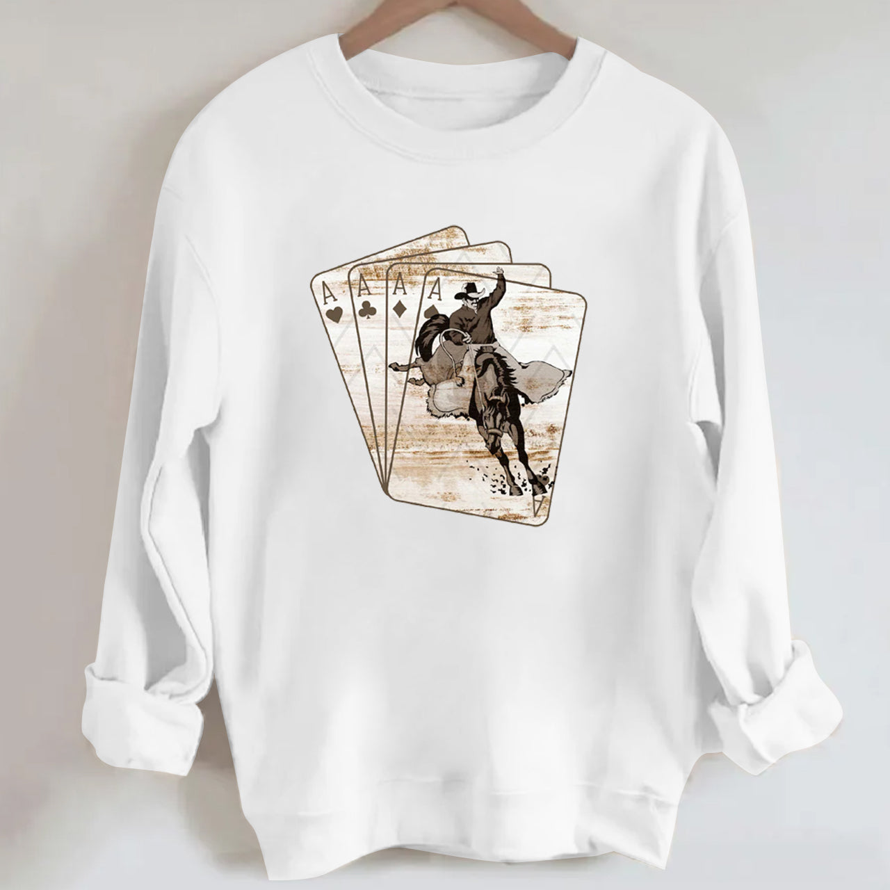 Cowboy Playing Card Sweatshirt