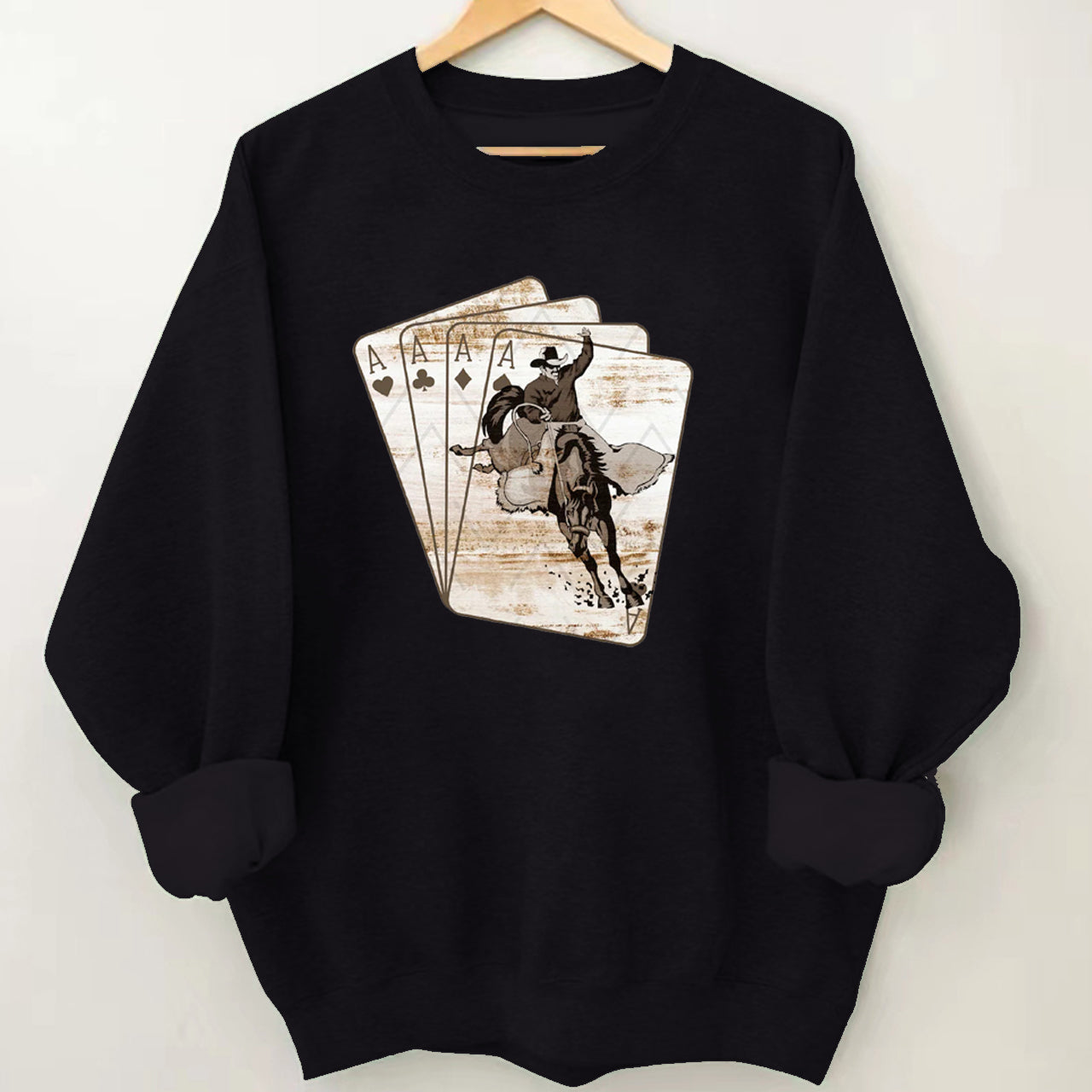 Cowboy Playing Card Sweatshirt