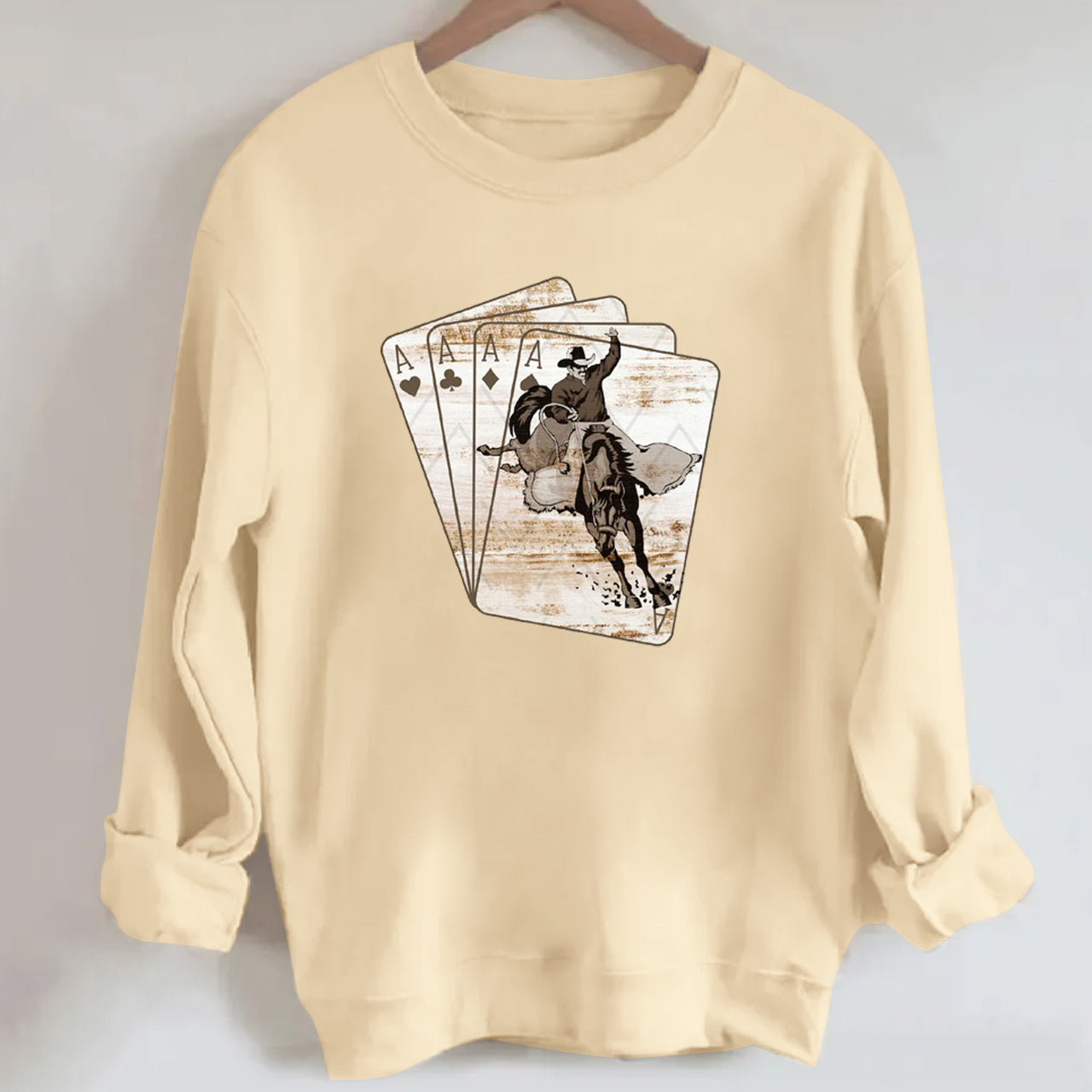 Cowboy Playing Card Sweatshirt